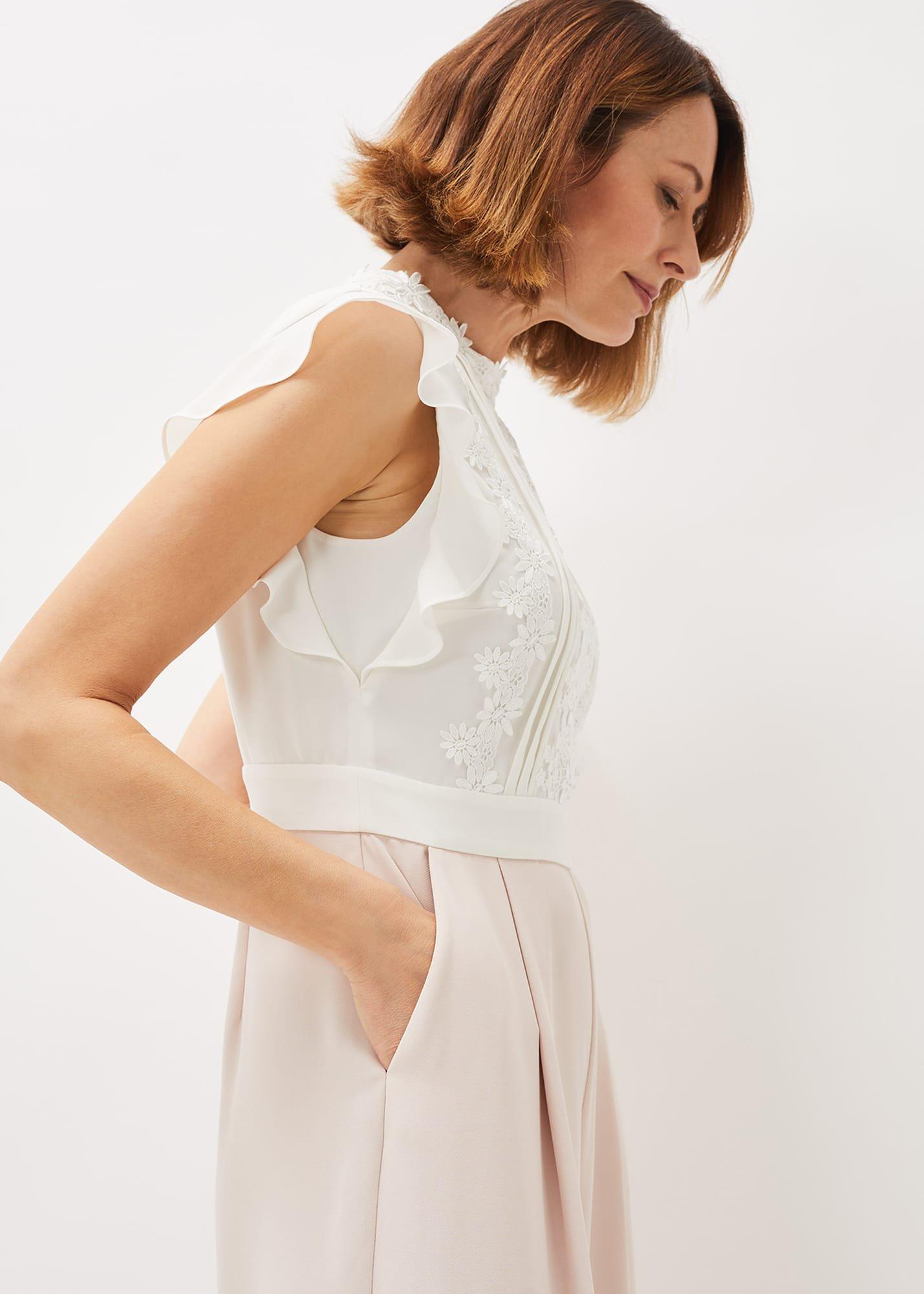 Niamh Lace Bodice Wide Leg Jumpsuit