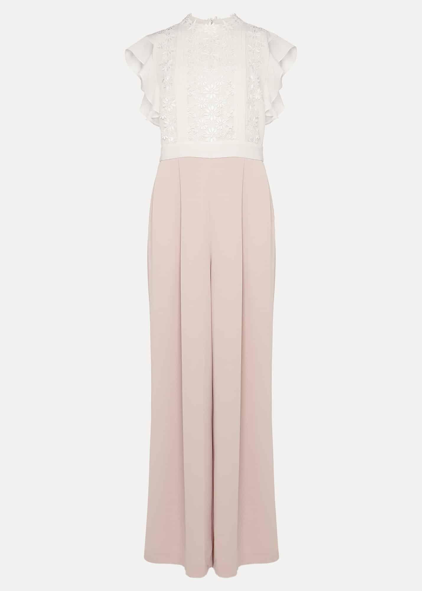 Niamh Lace Bodice Wide Leg Jumpsuit