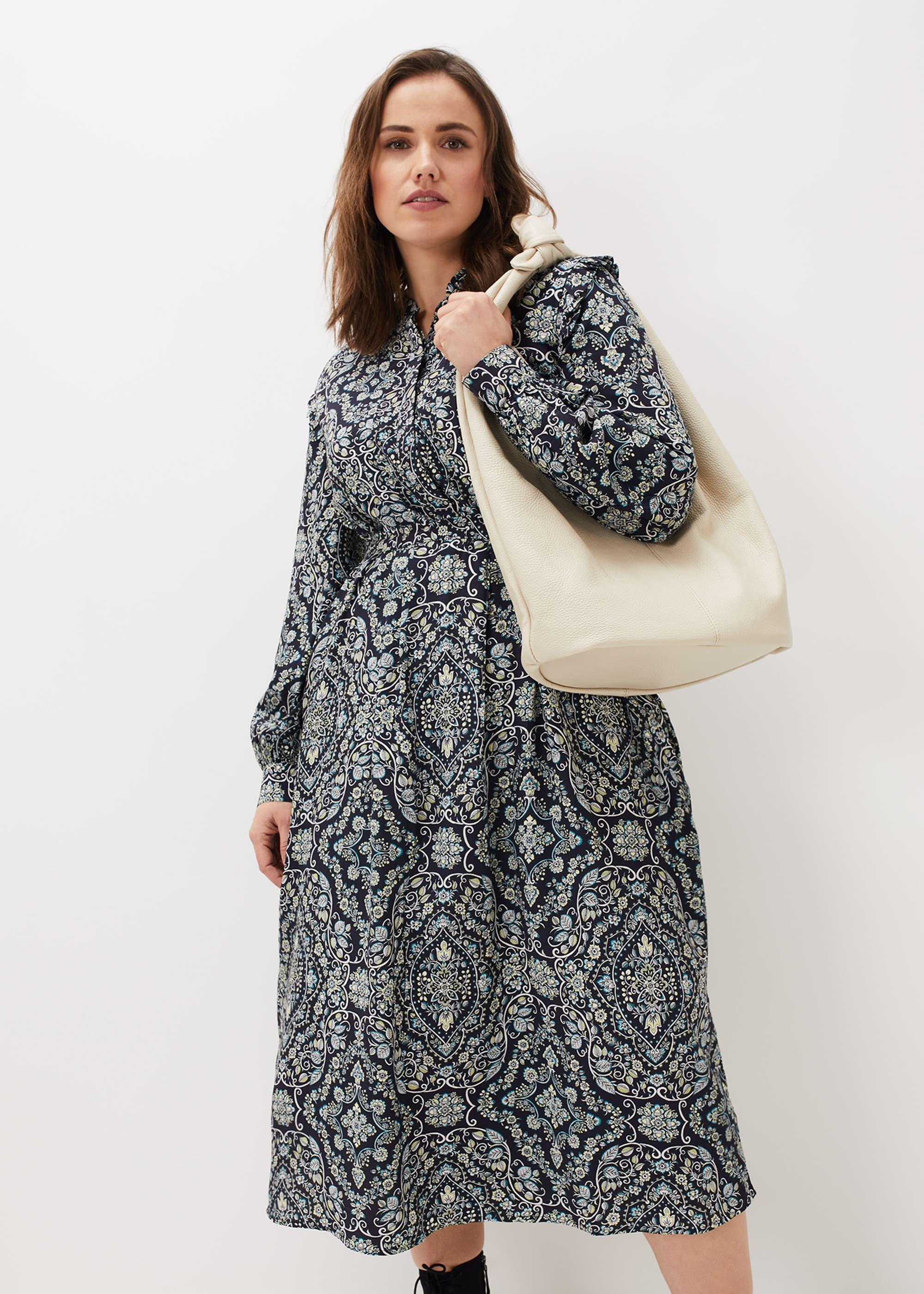 Polly Paisley Print Midi Dress
