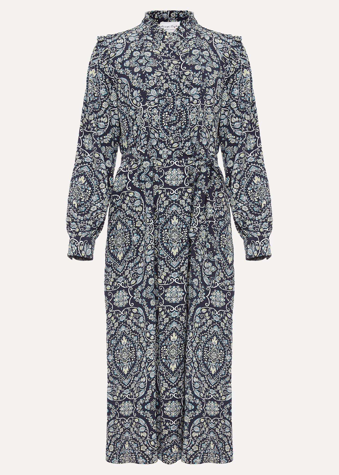 Polly Paisley Print Midi Dress