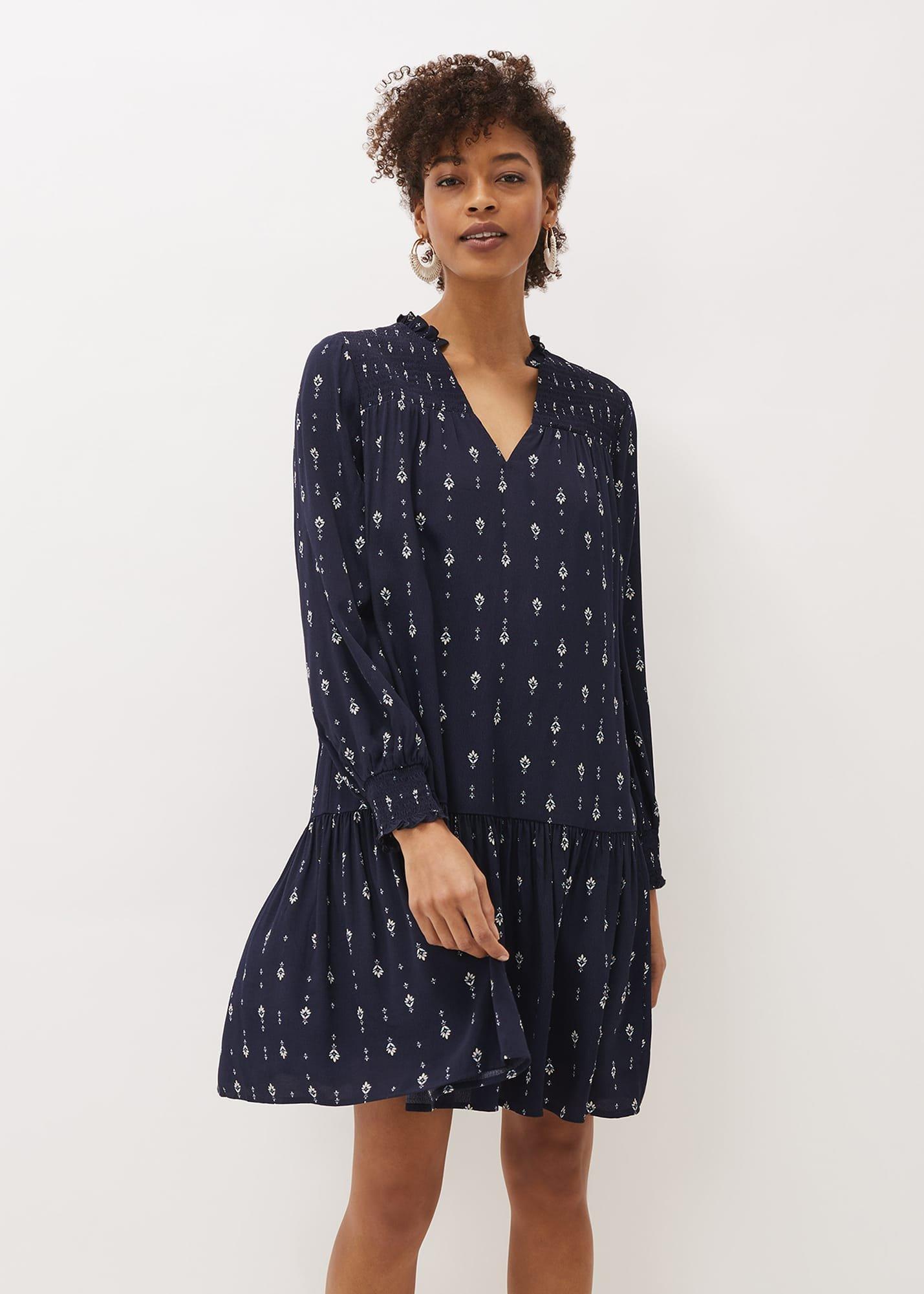Magda Geometric Print Swing Dress