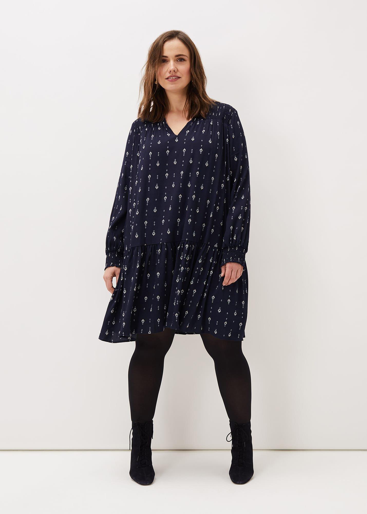 Magda Geometric Print Swing Dress
