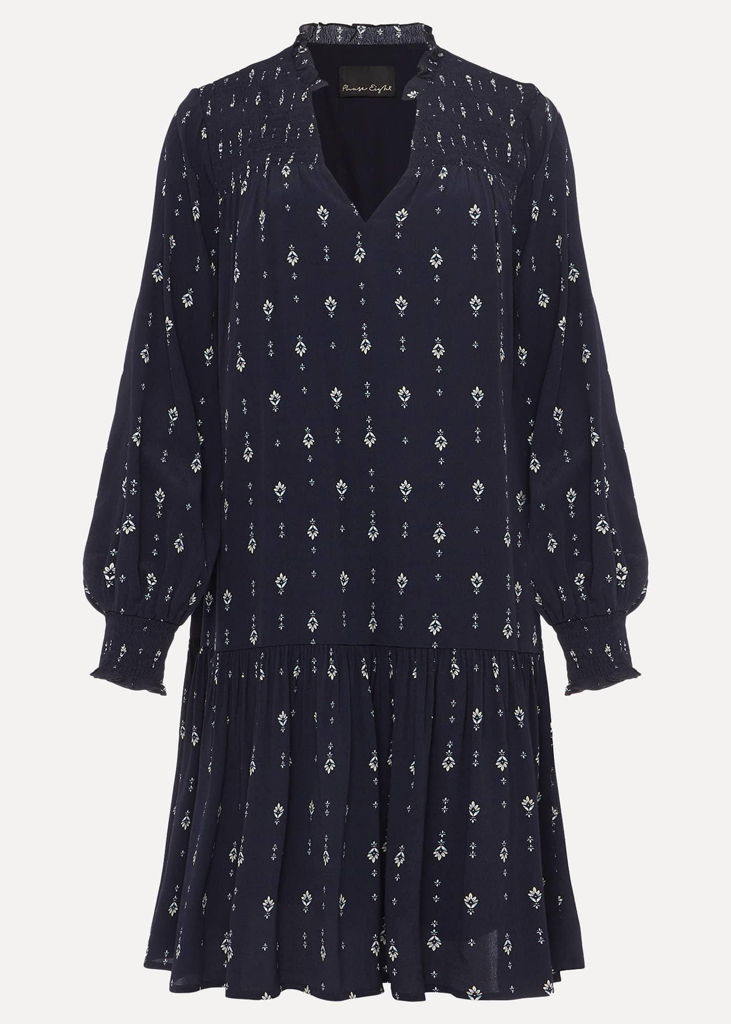 Magda Geometric Print Swing Dress