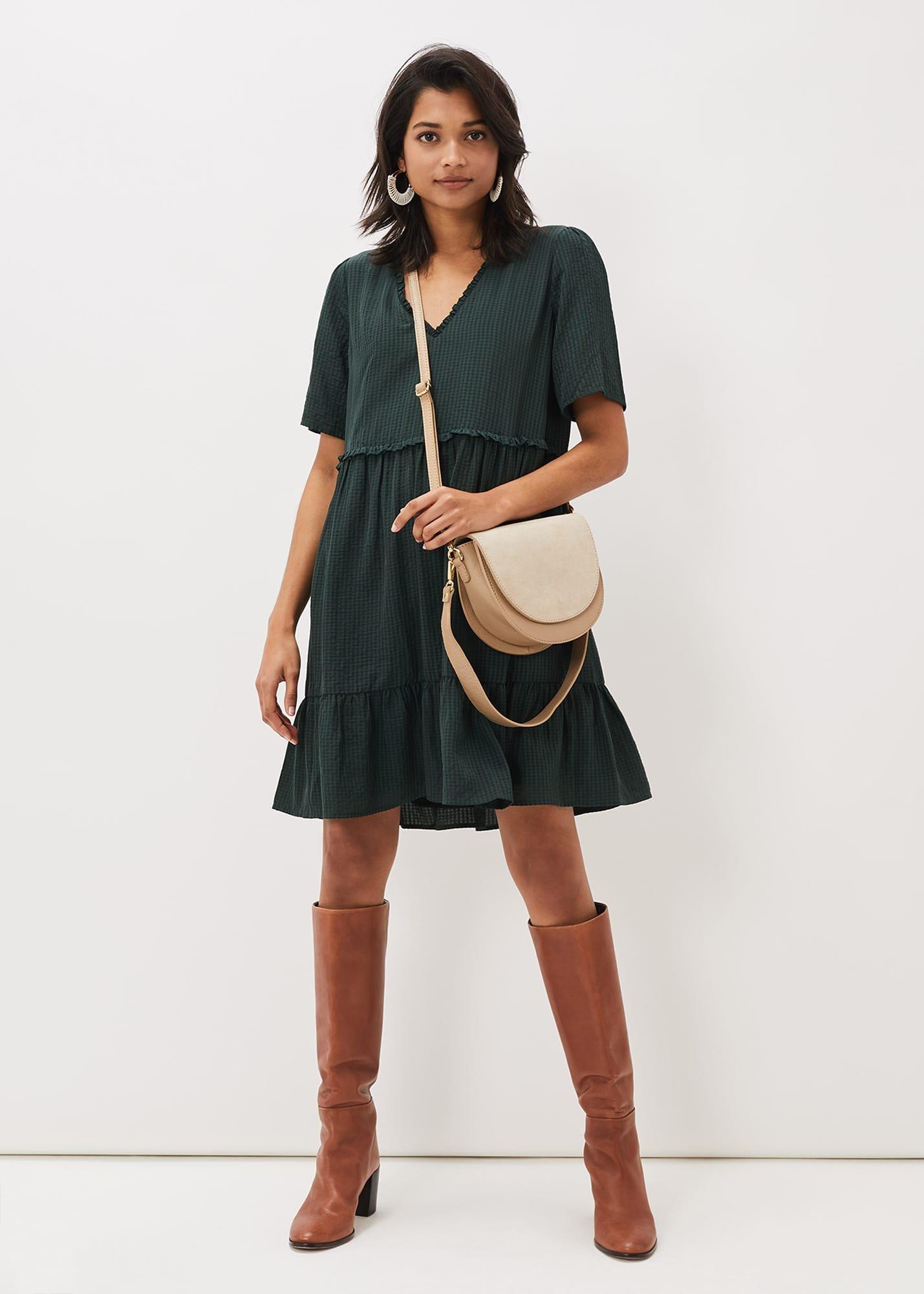 Likita Textured Swing Dress