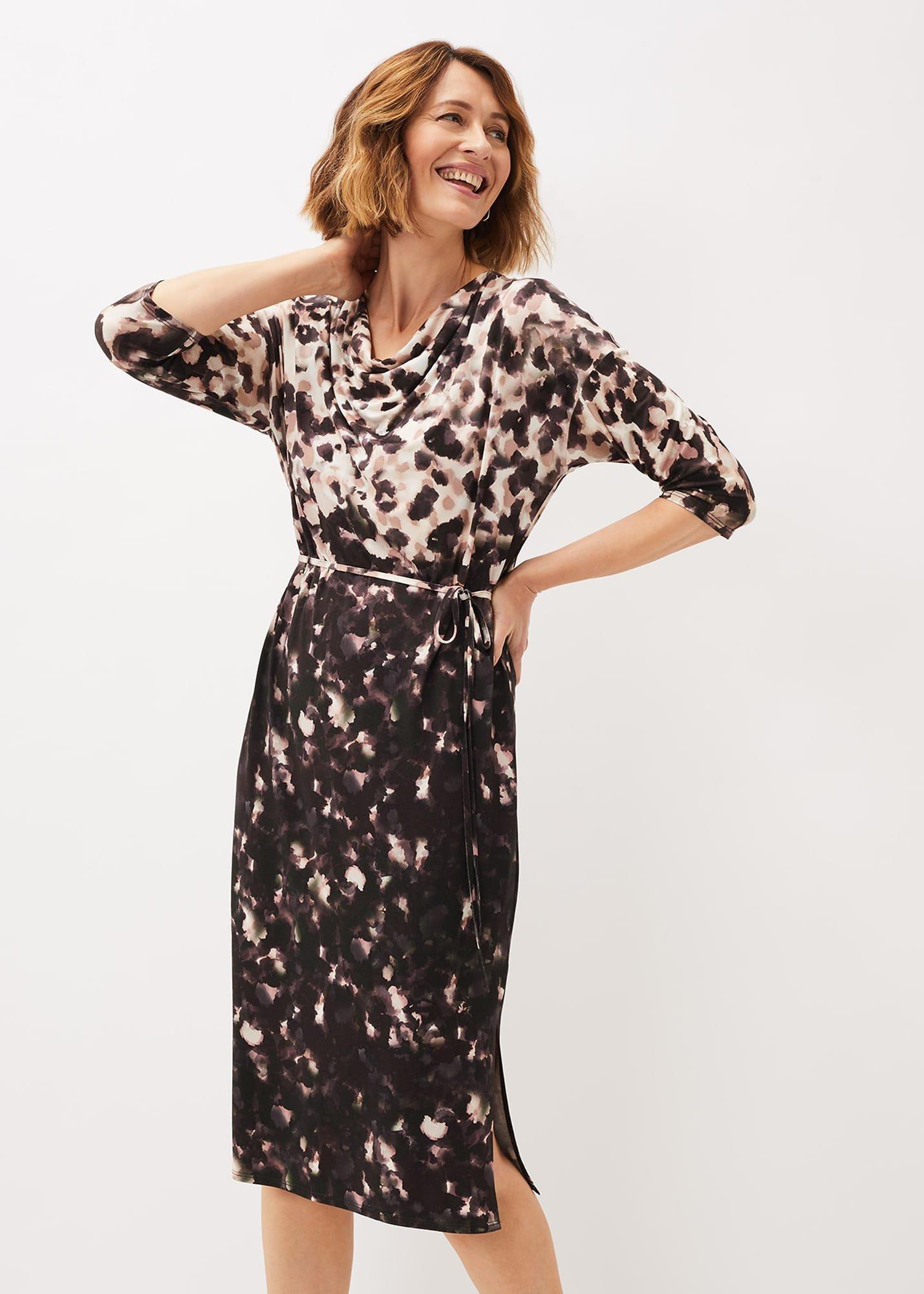 Corrie Abstract Spot Print Dress