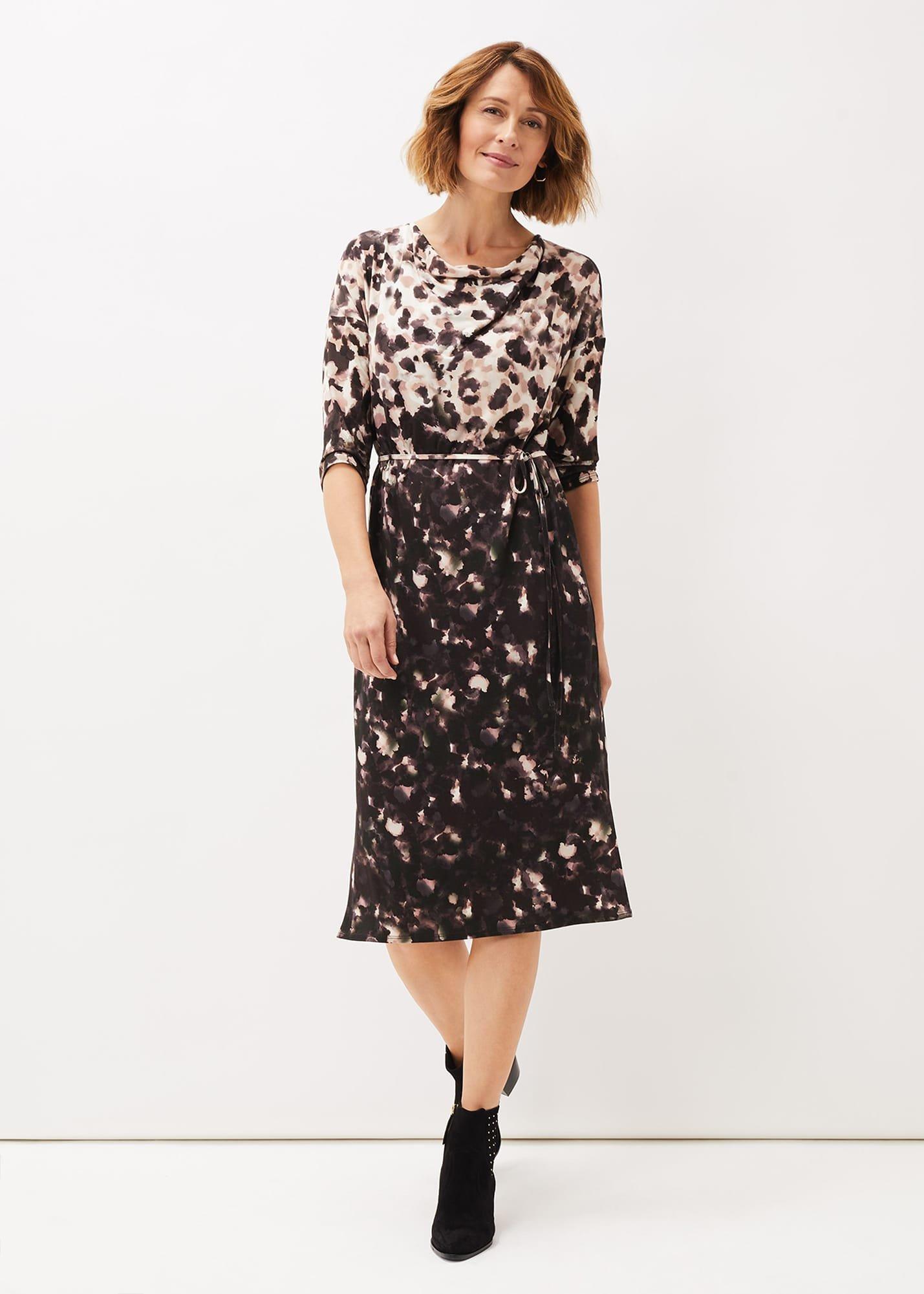 Corrie Abstract Spot Print Dress