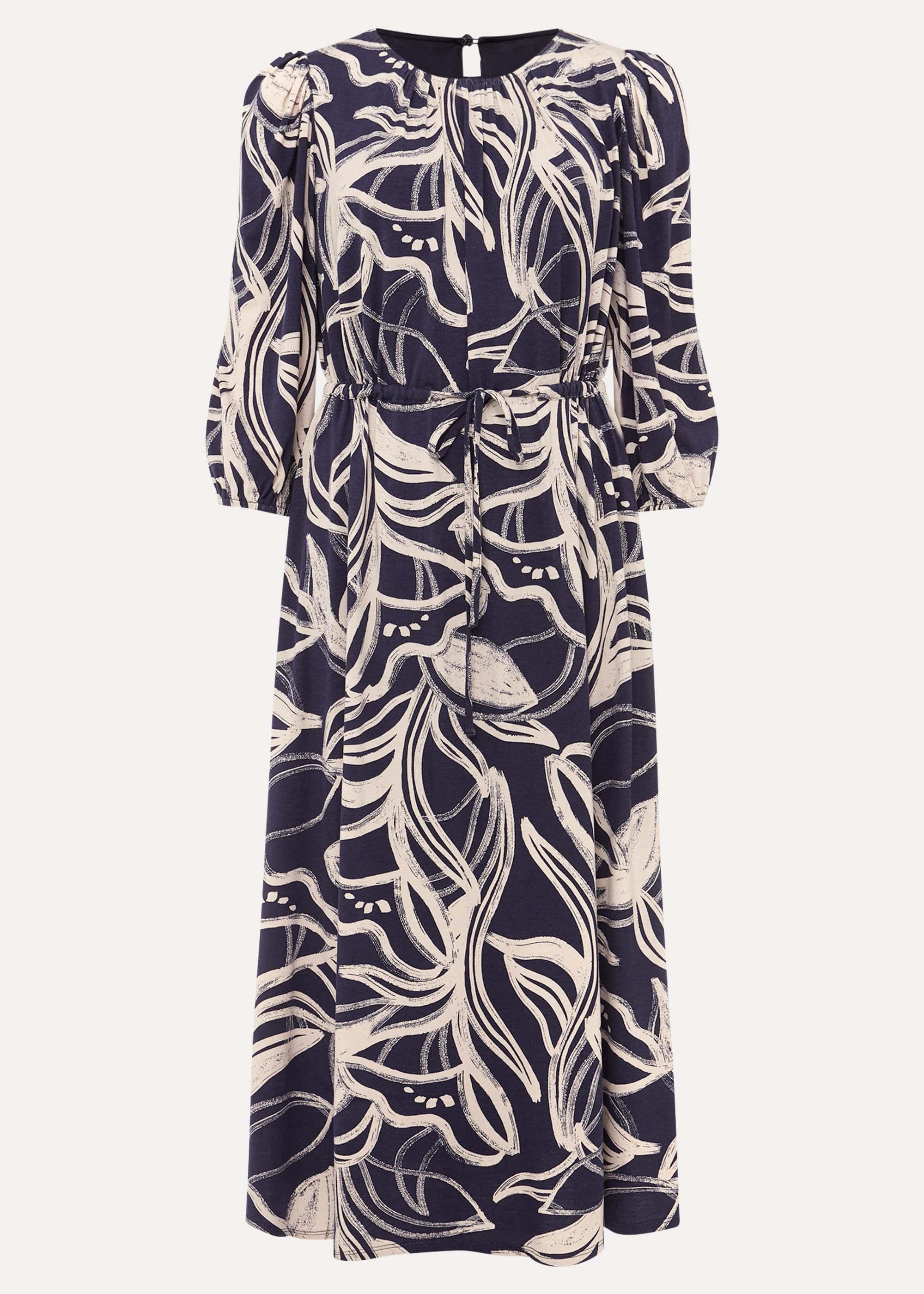 Carley Print Jersey Midi Dress