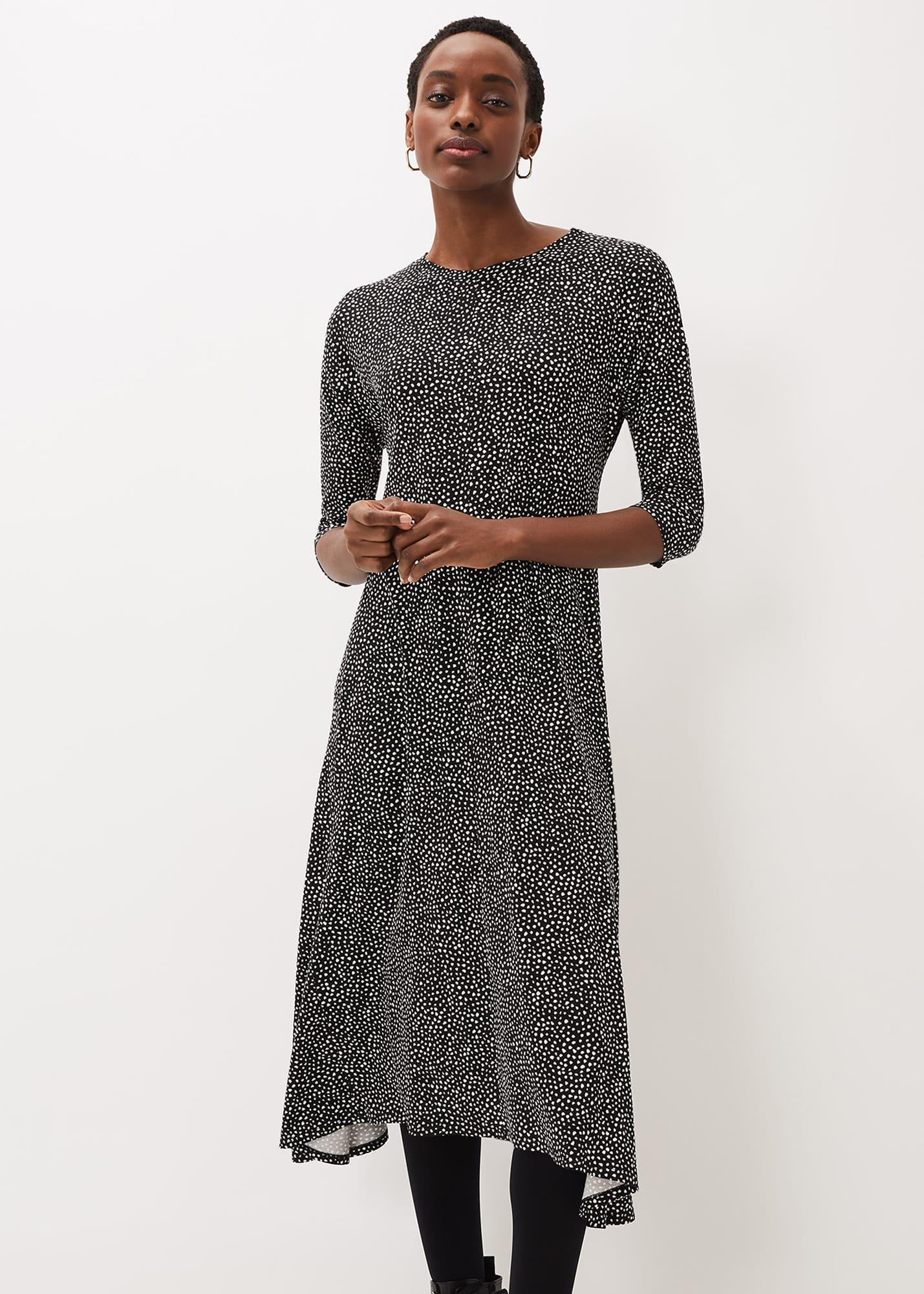 Paris Spot Print Dress