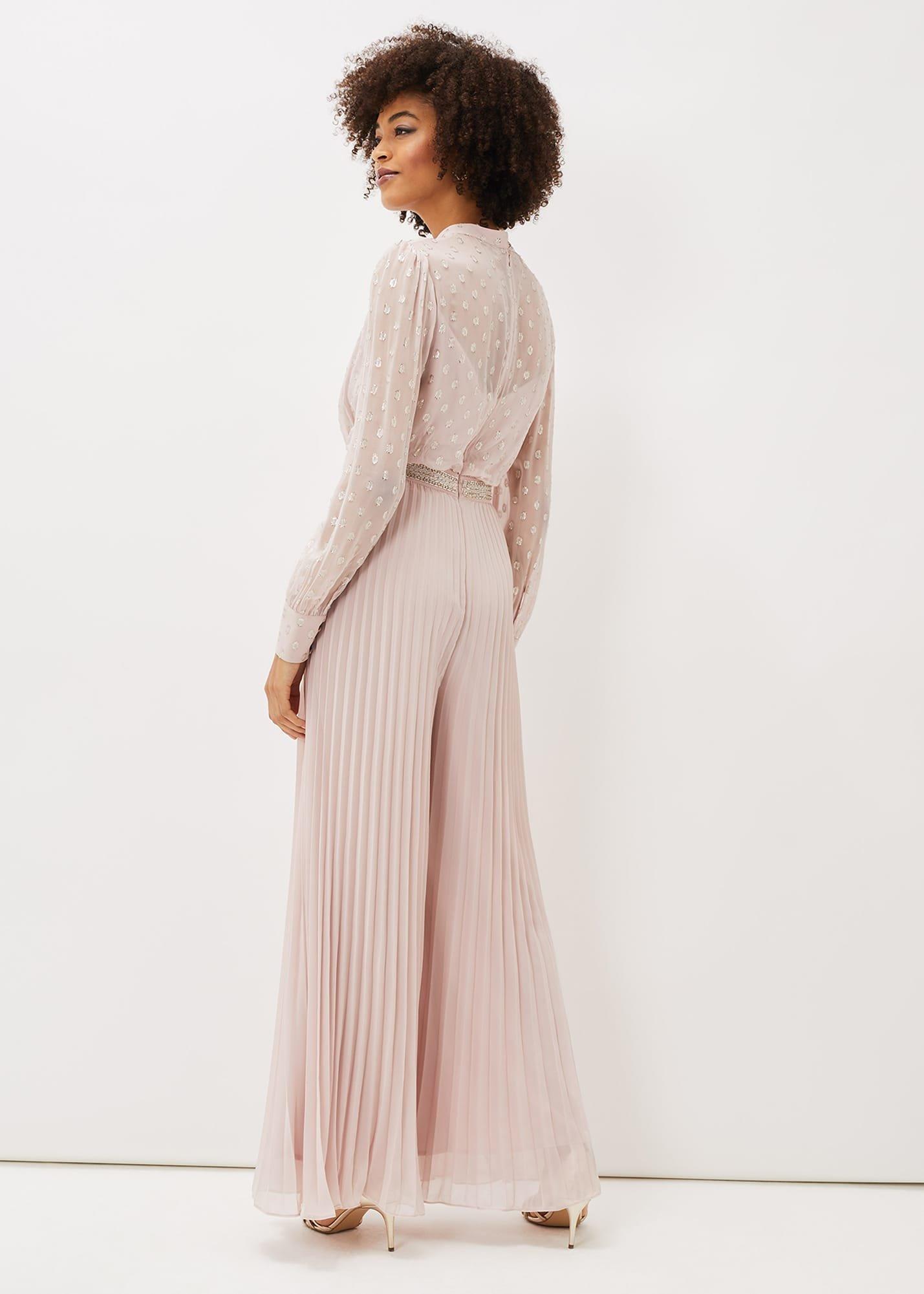 Charley Pleated Spot Print Jumpsuit