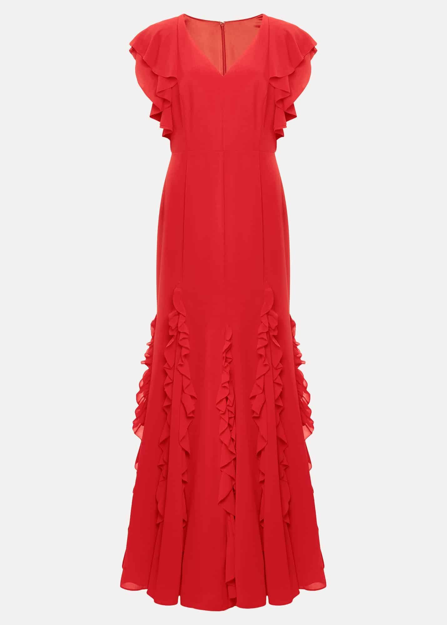 Donatella Ruffle Maxi Dress