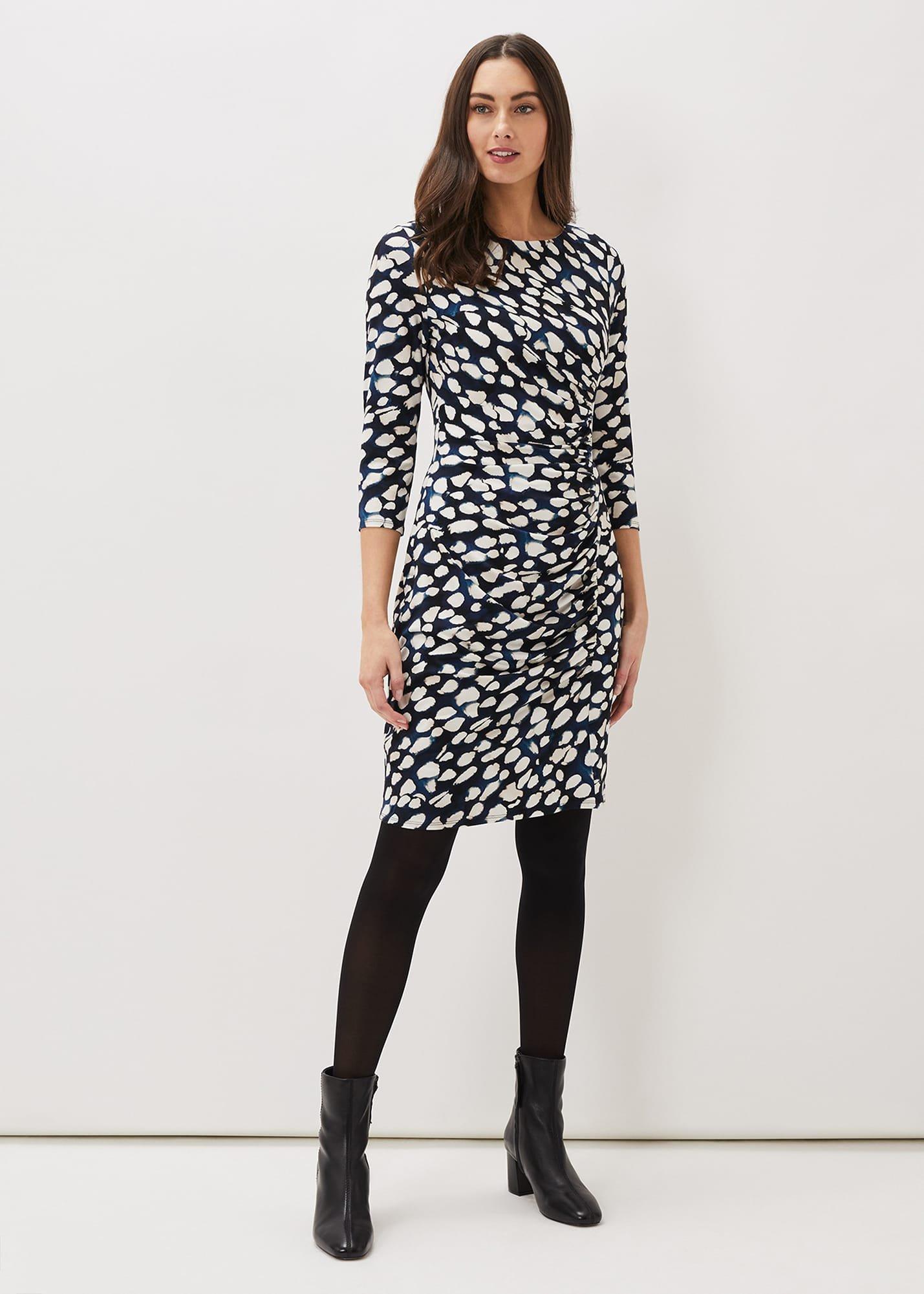 Naava Spot Jersey Dress