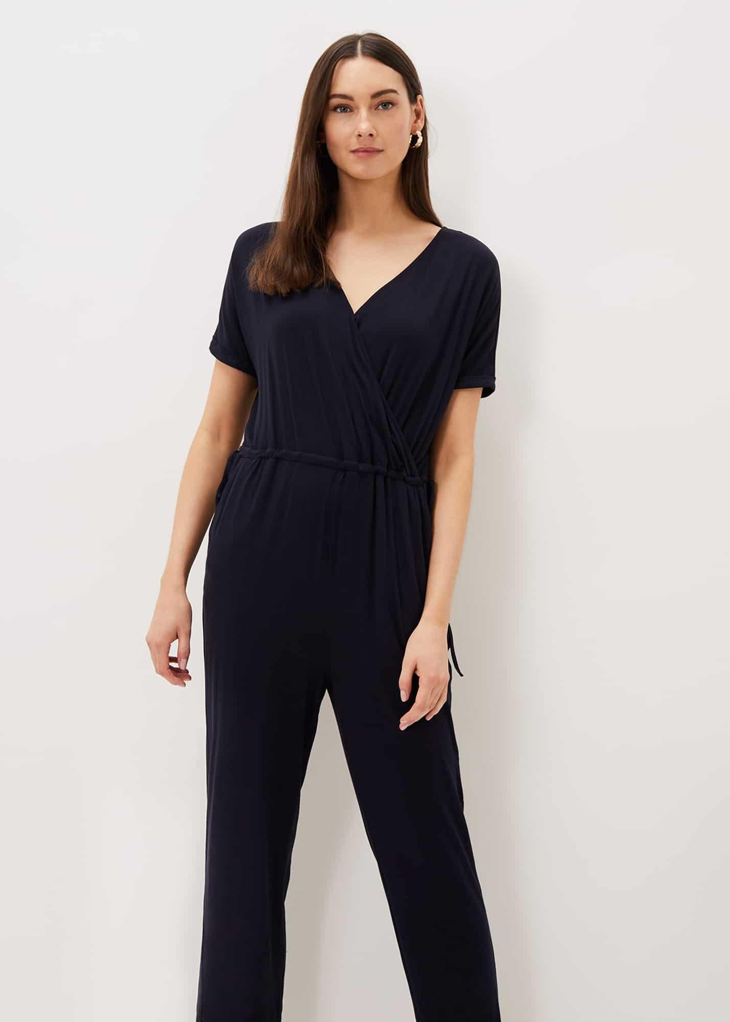 Lyla Jersey Wrap Front Jumpsuit