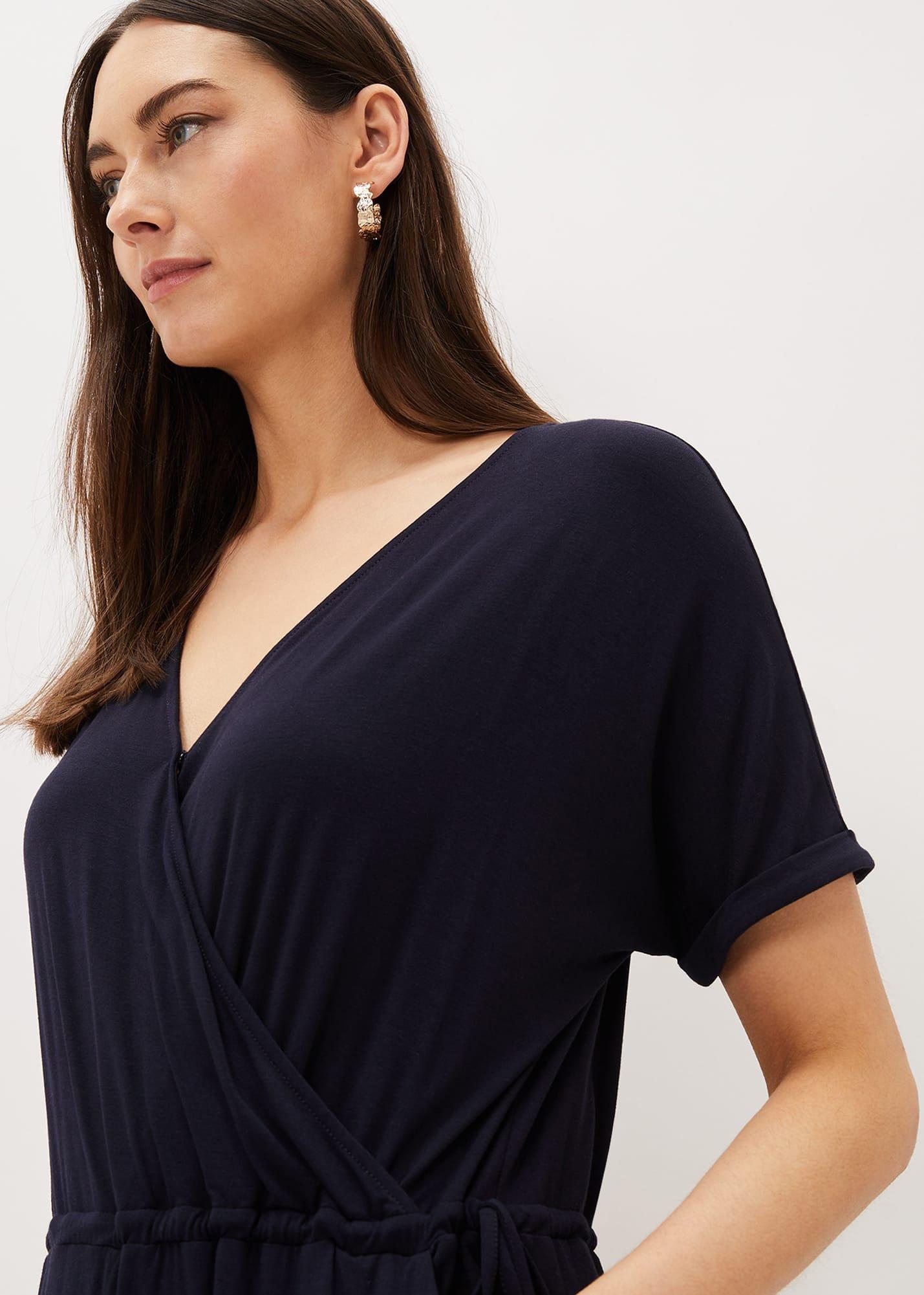 Lyla Jersey Wrap Front Jumpsuit