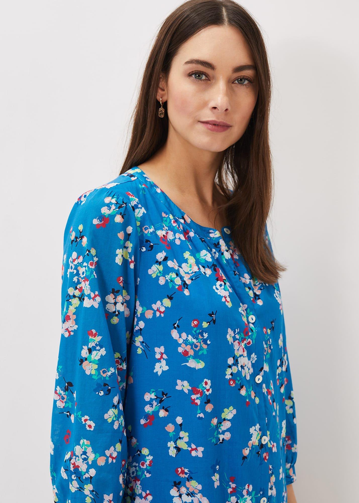 Cotton Floral Tiered Dress