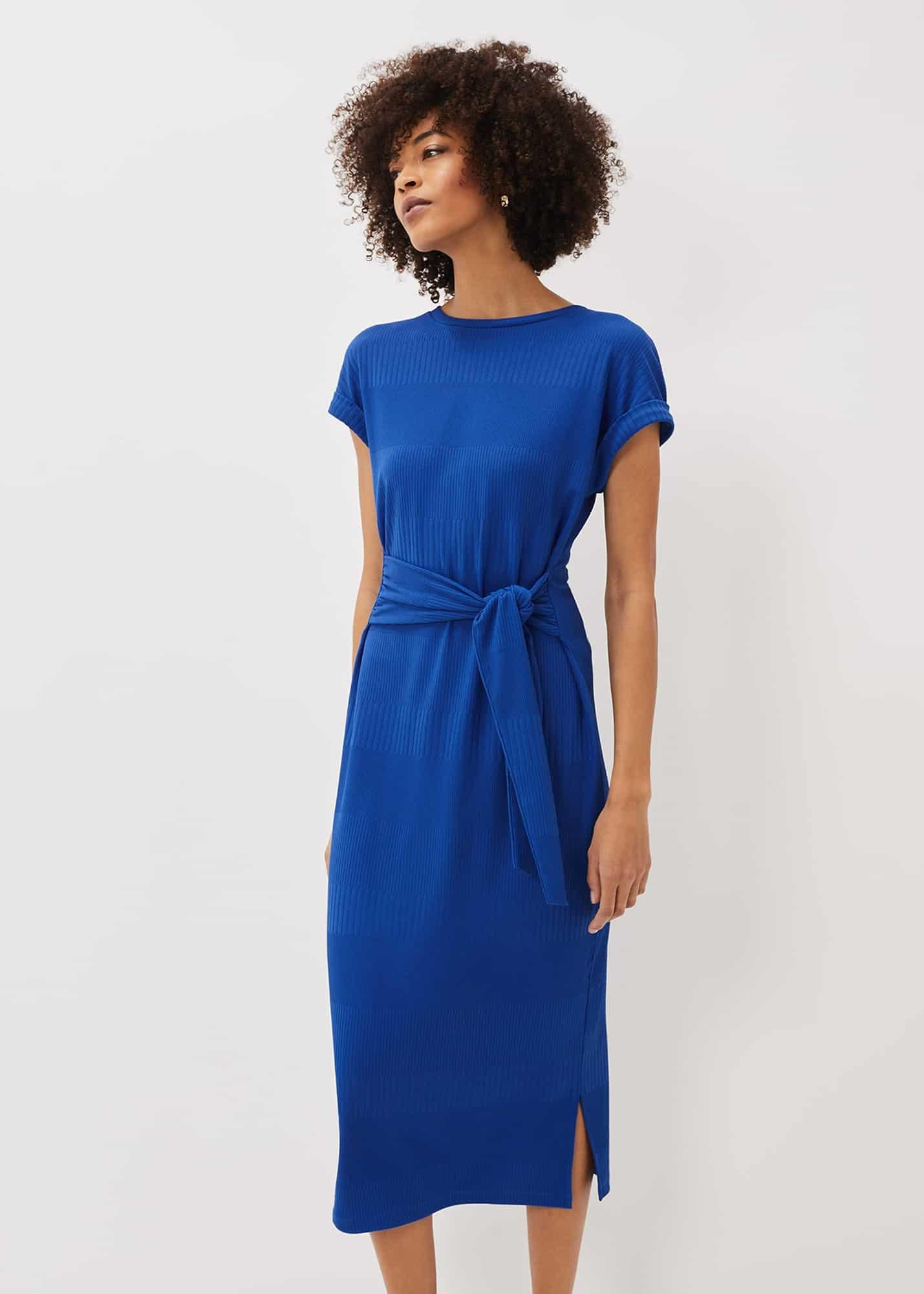 Yazmina Tie Waist Jersey Midi Dress