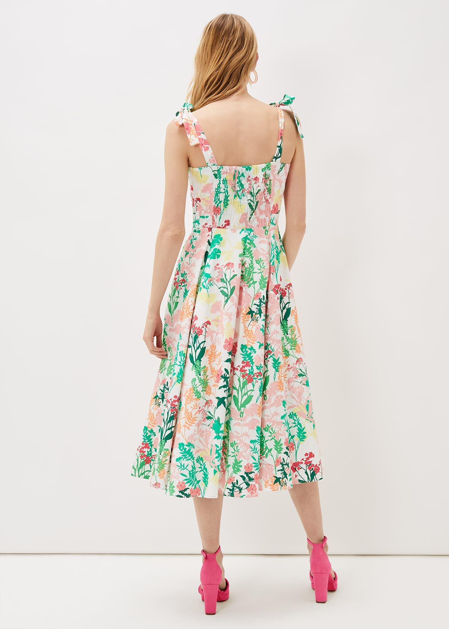 Joyce Printed Fit & Flare Dress
