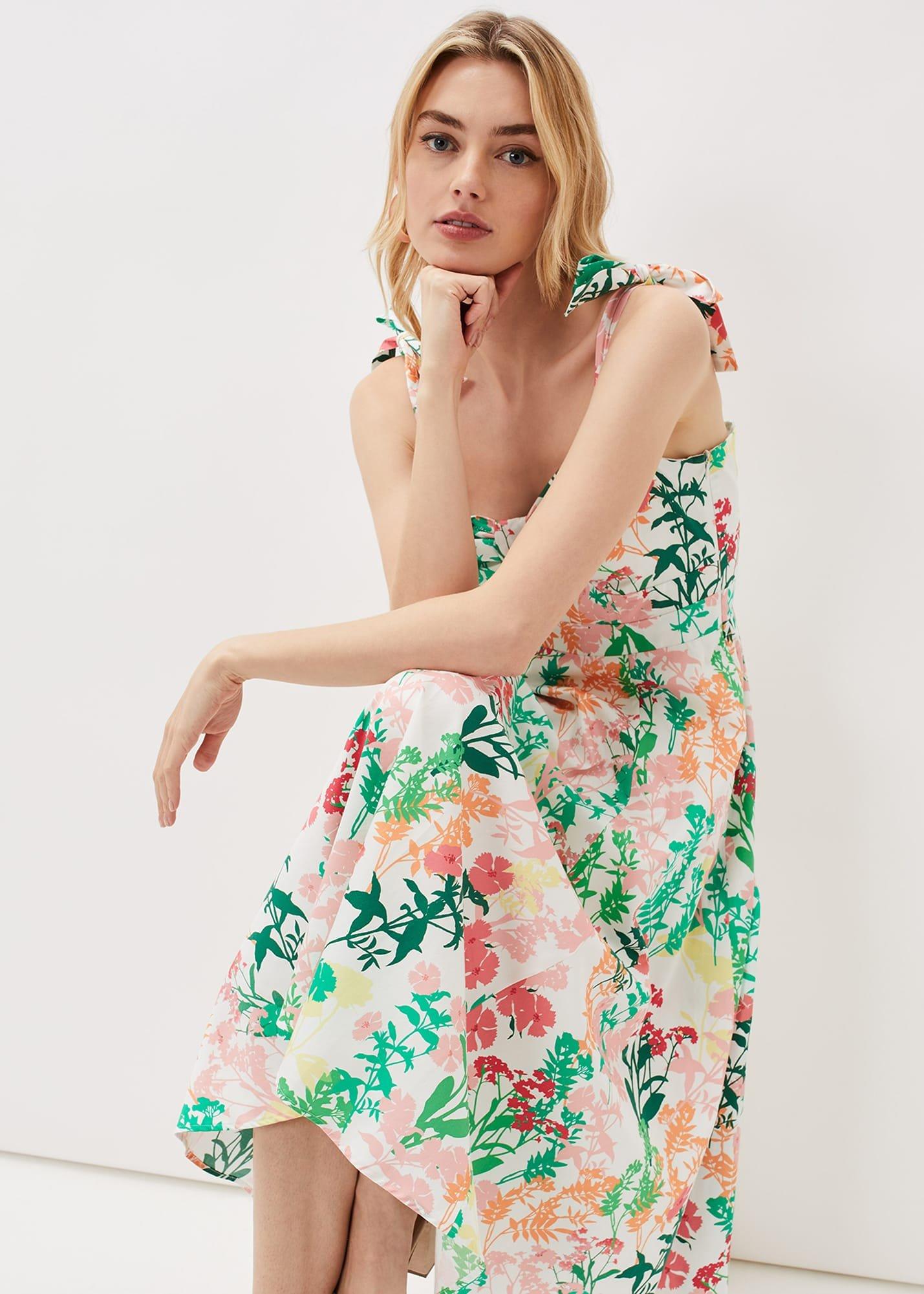 Joyce Printed Fit & Flare Dress