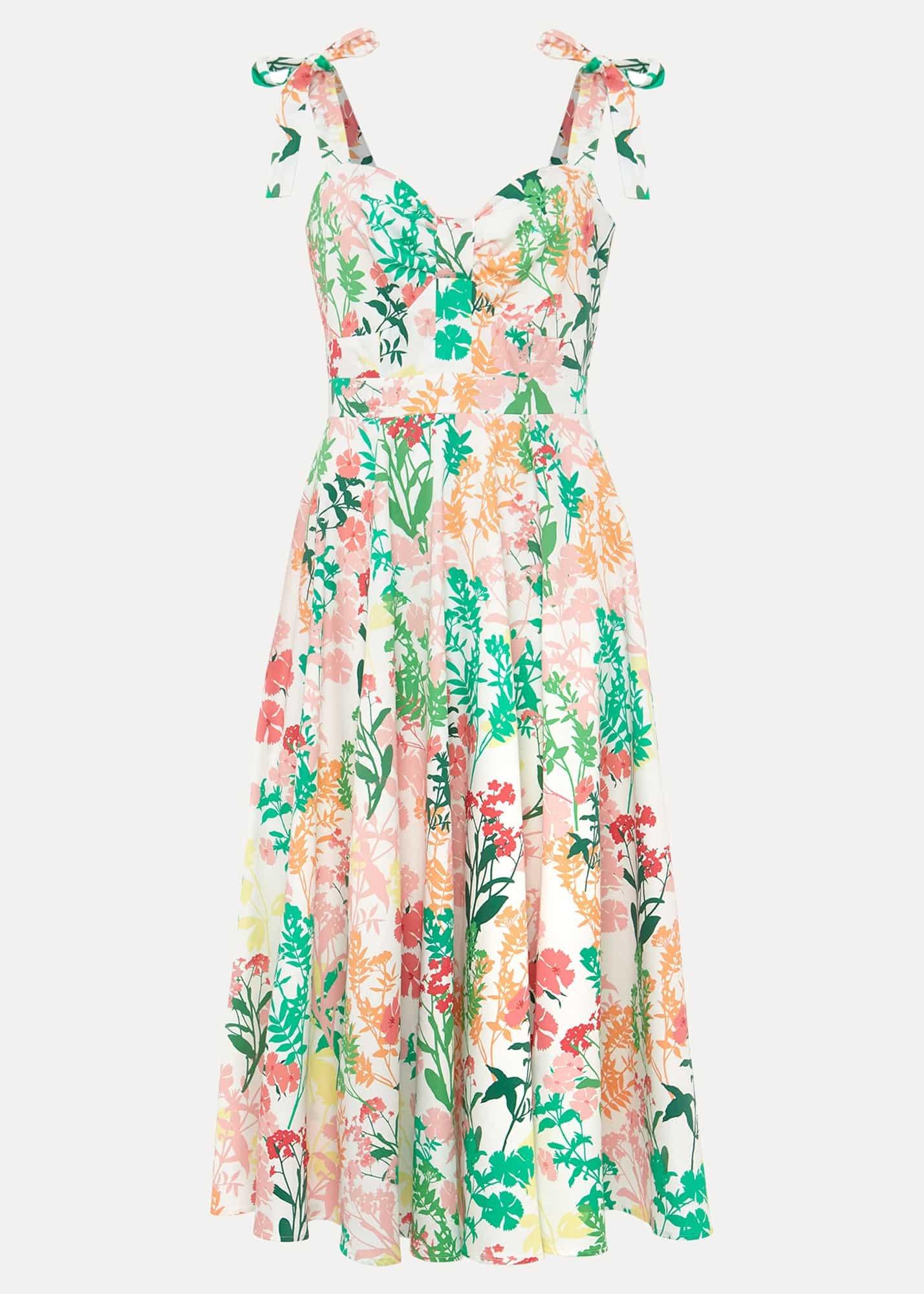Joyce Printed Fit & Flare Dress