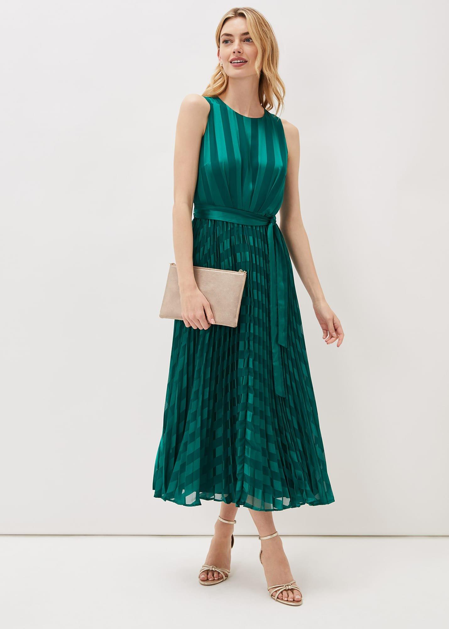 Beverley Stripe Jacquard Midaxi Dress