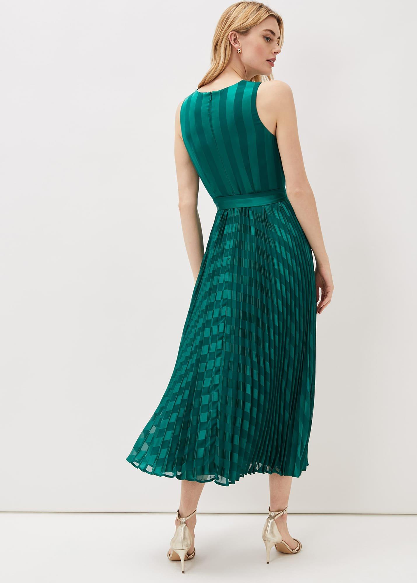 Beverley Stripe Jacquard Midaxi Dress
