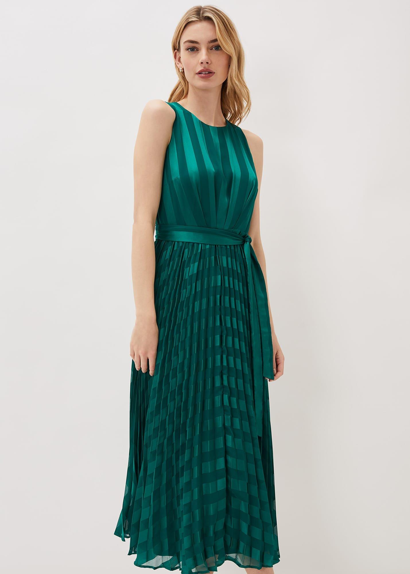 Beverley Stripe Jacquard Midaxi Dress