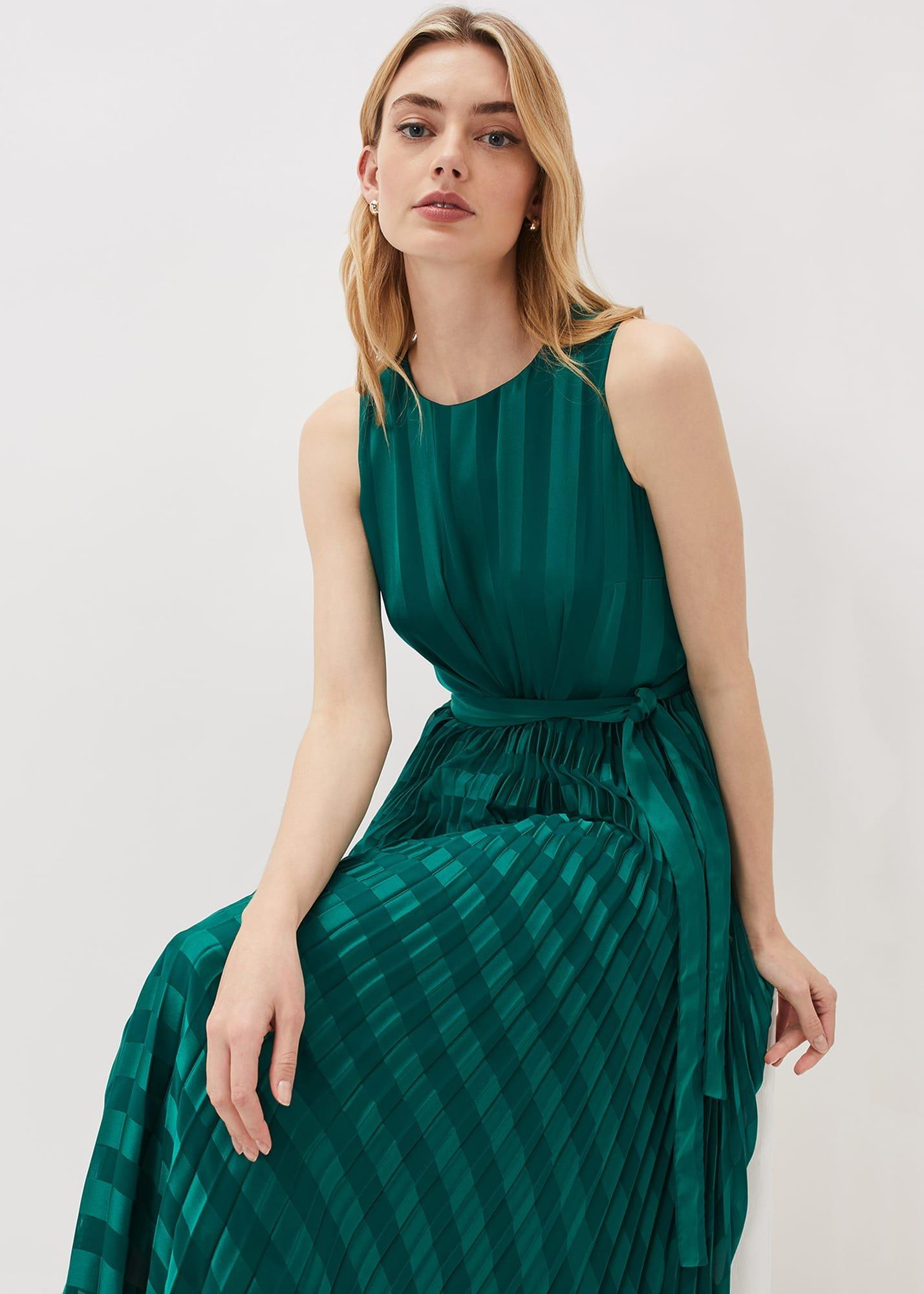 Beverley Stripe Jacquard Midaxi Dress