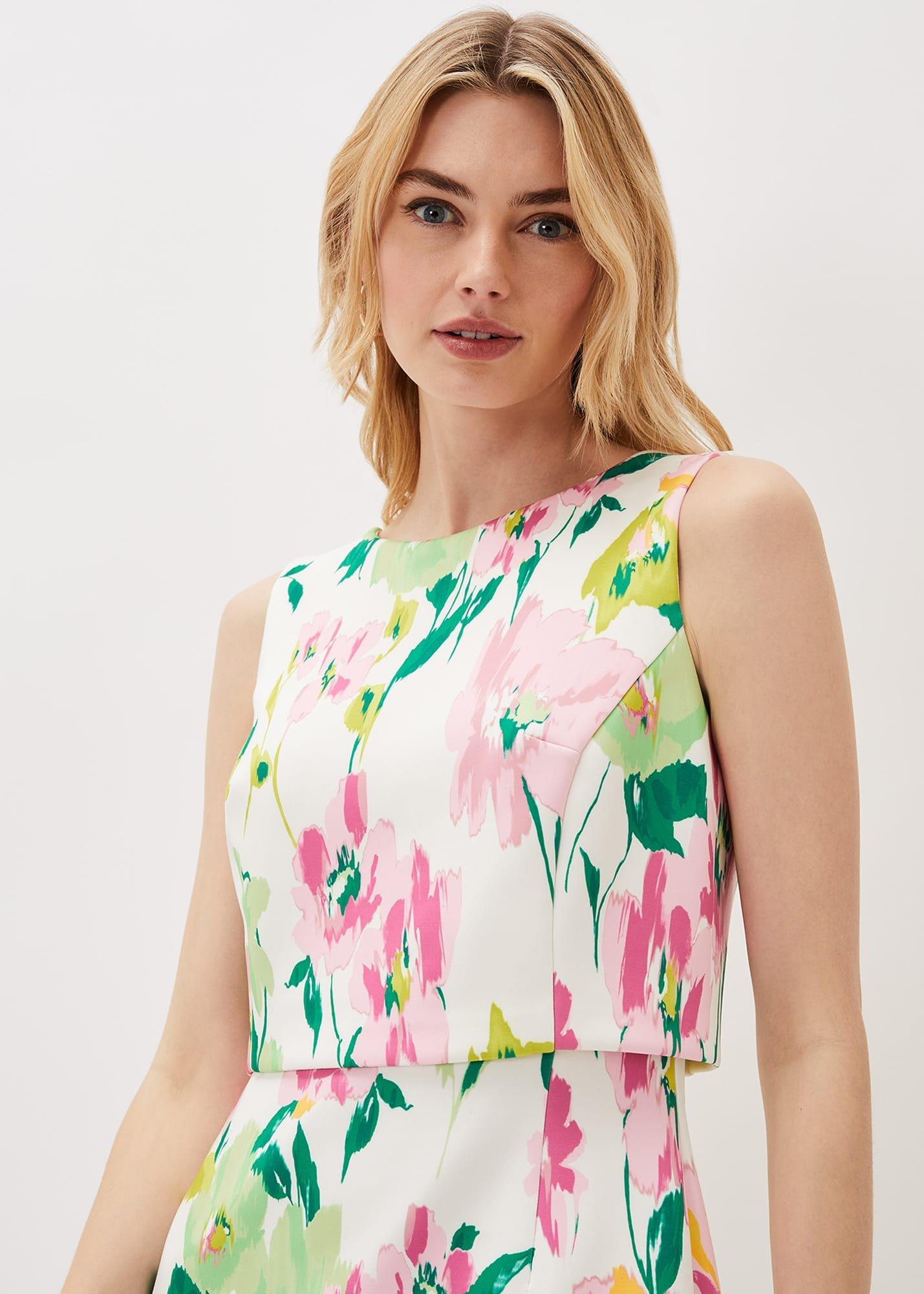 Effie Floral Scuba Dress