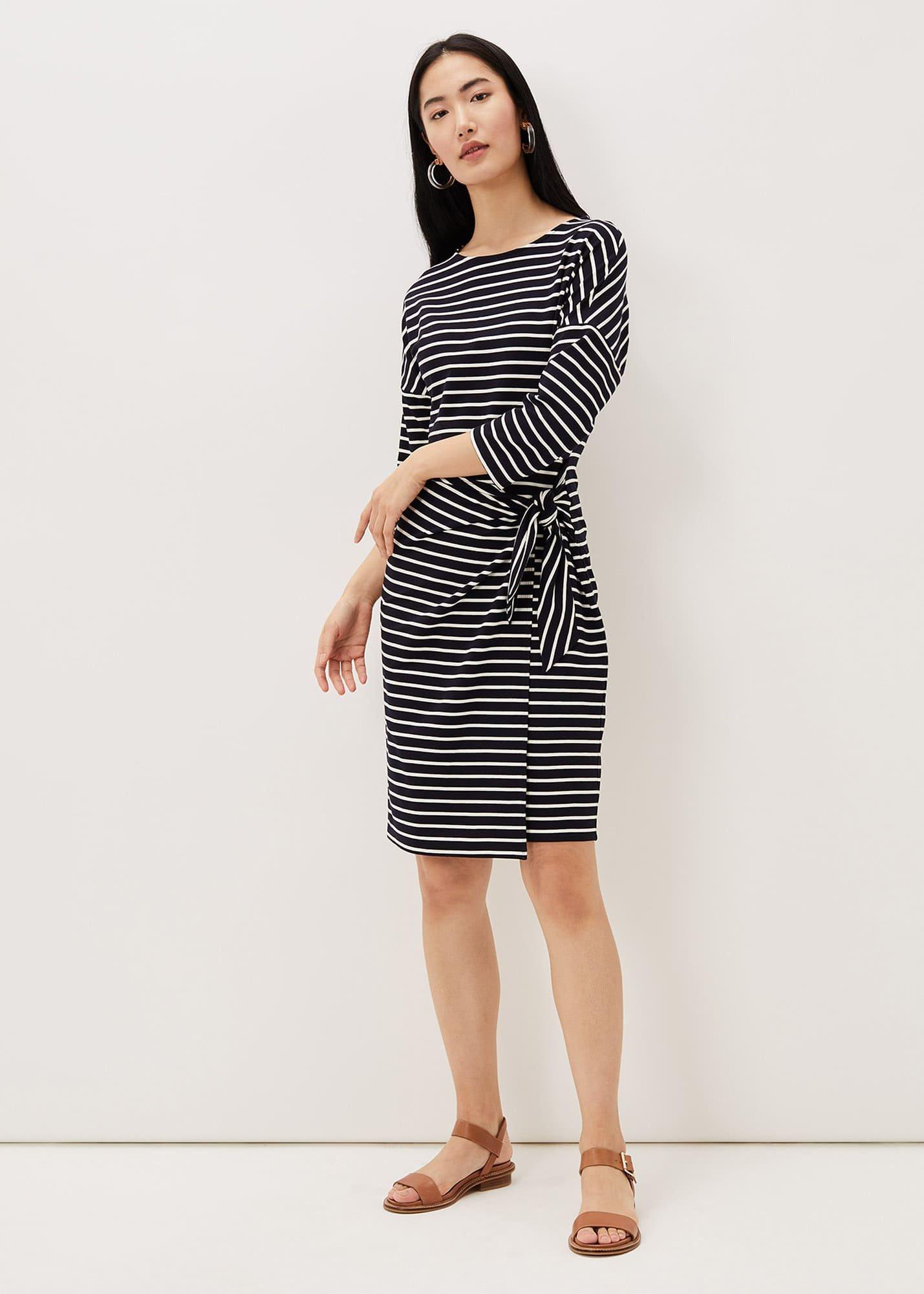 Emerson Stripe Tie Side Dress