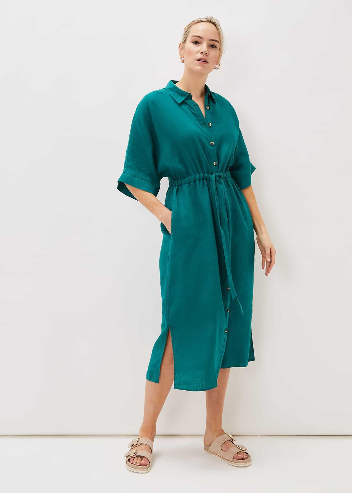 Marlene Tie Shirt Dress