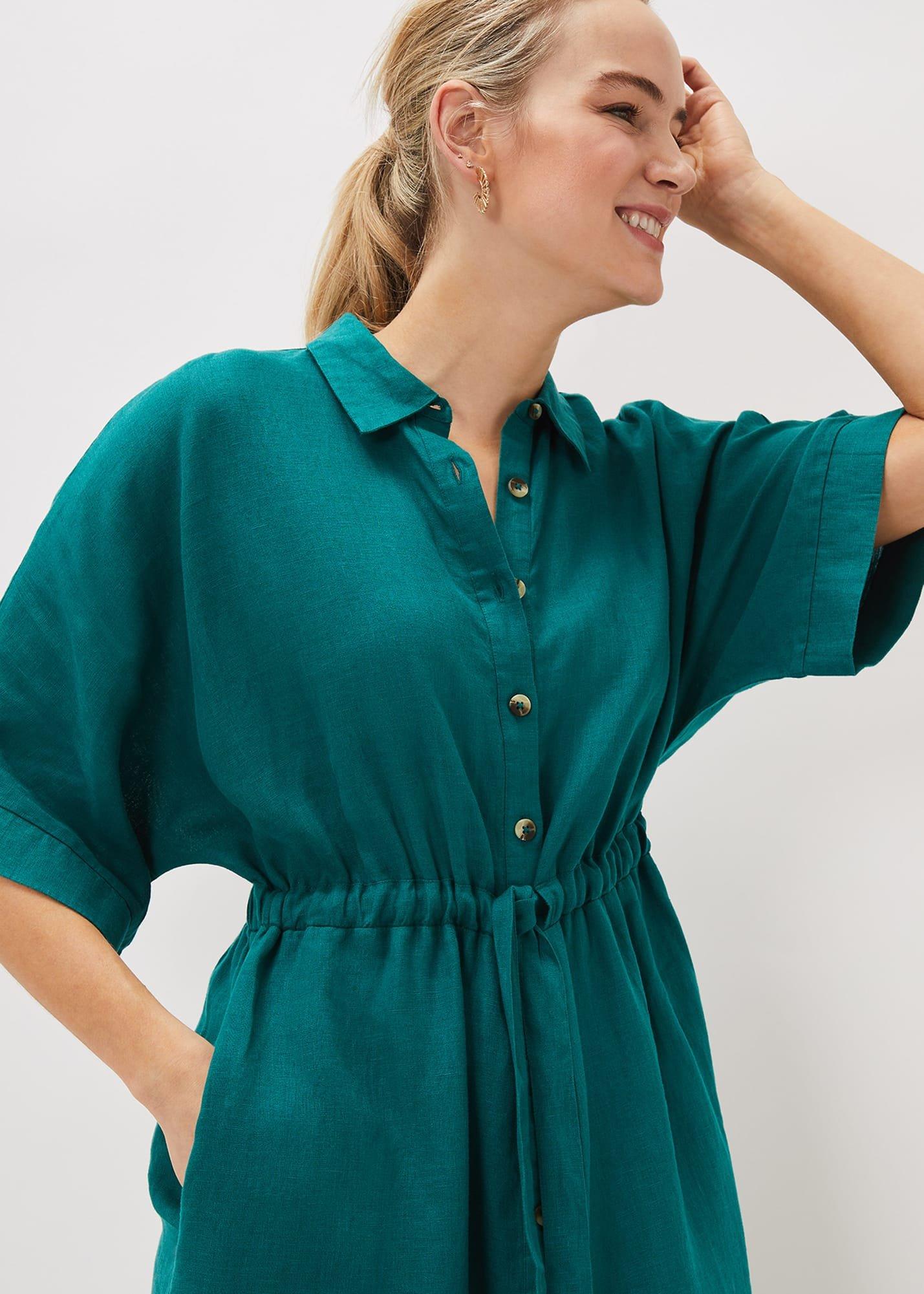 Marlene Tie Shirt Dress