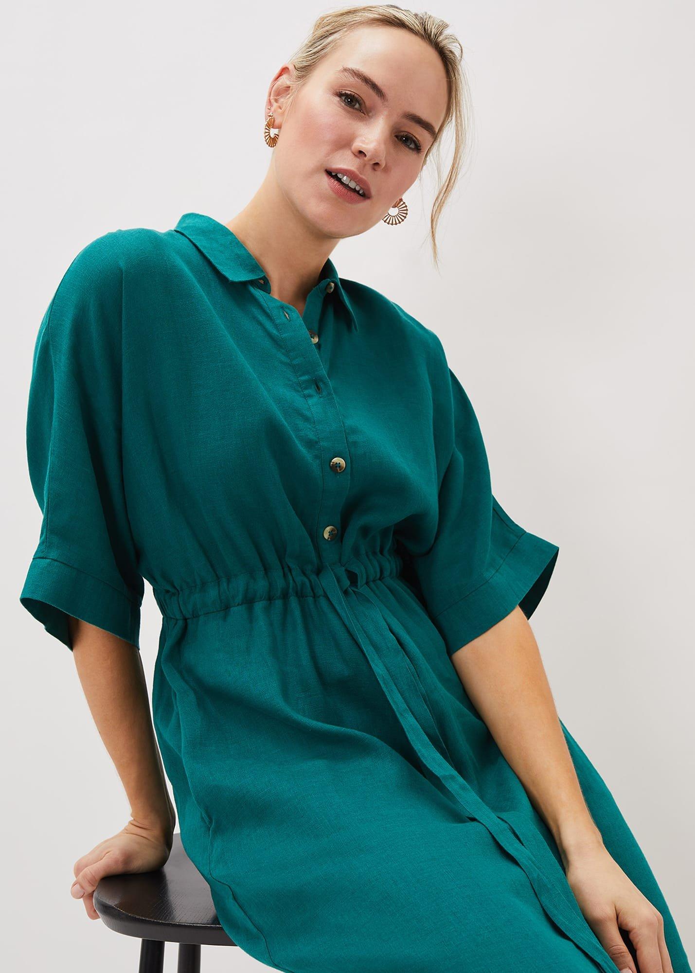 Marlene Tie Shirt Dress