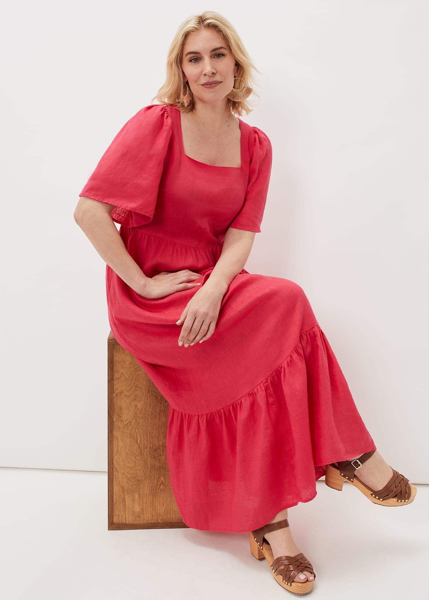 Emaline Linen Maxi Dress