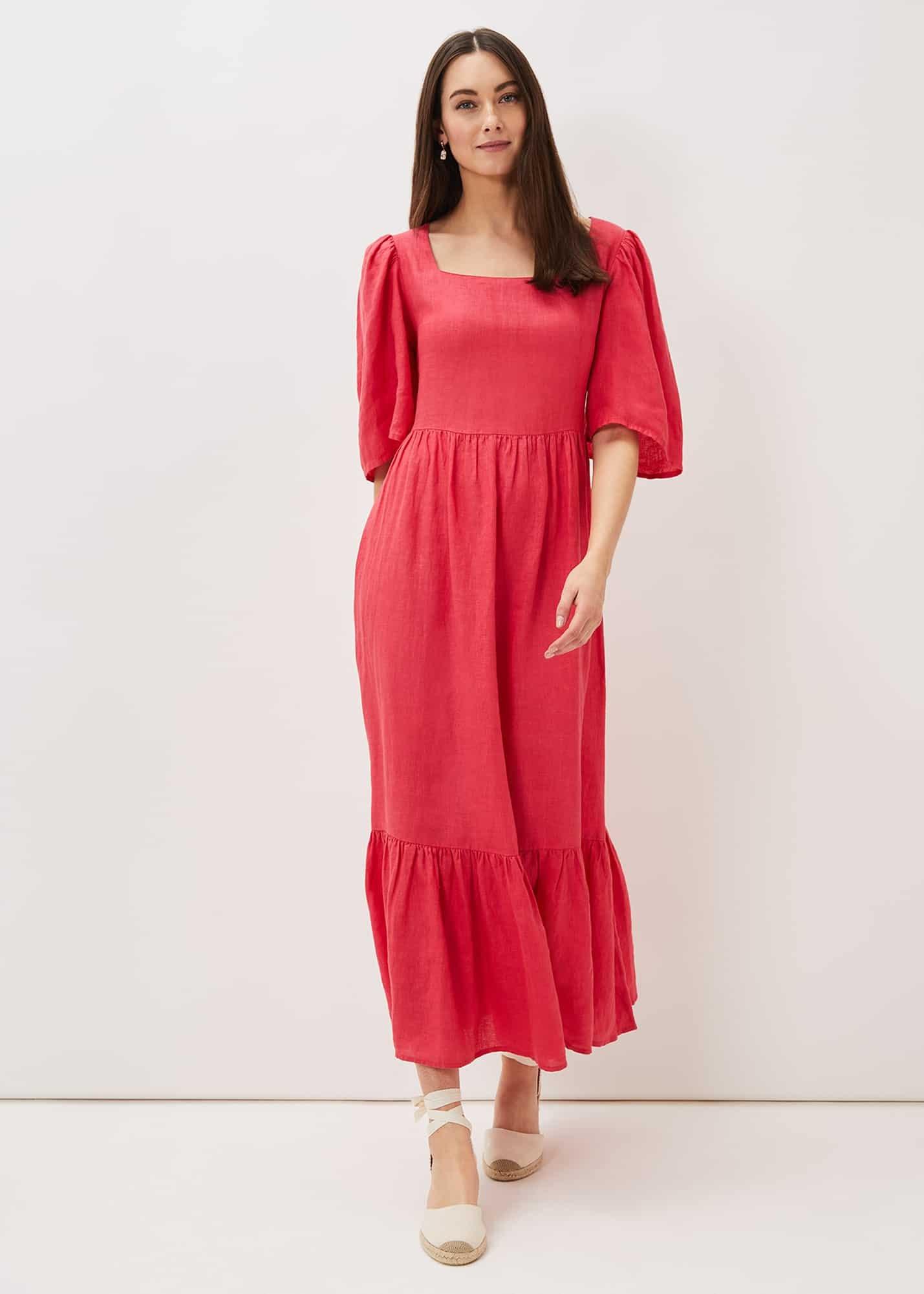 Emaline Linen Maxi Dress