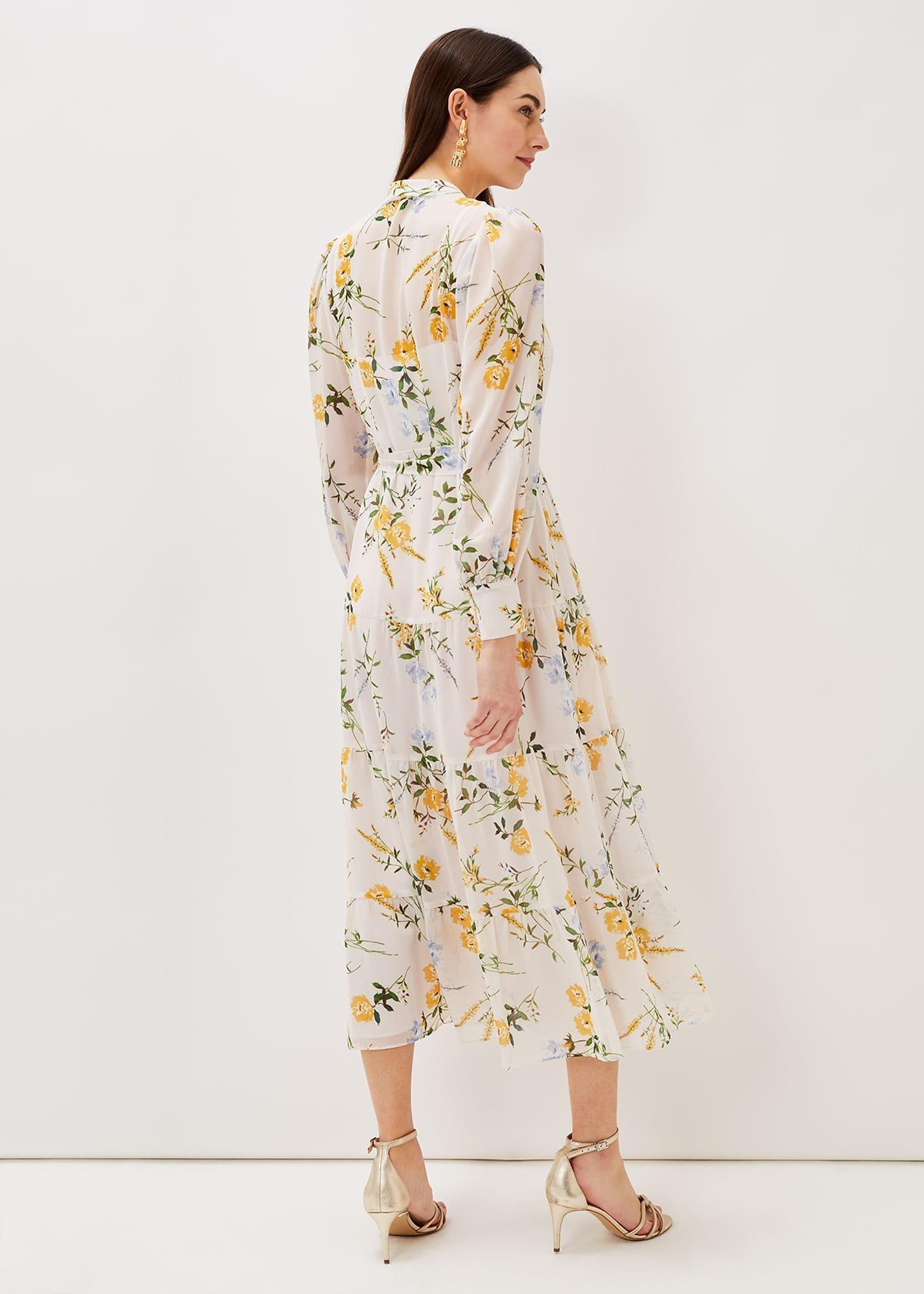 Lucie Floral Shirt Midaxi Dress
