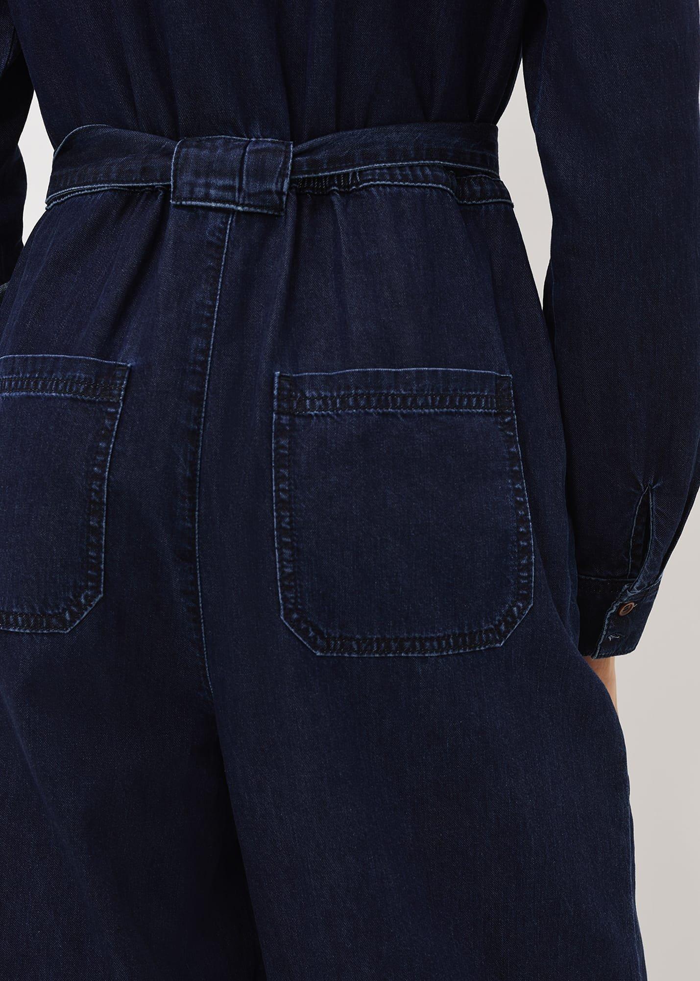 Cecile Denim Wide Leg Jumpsuit