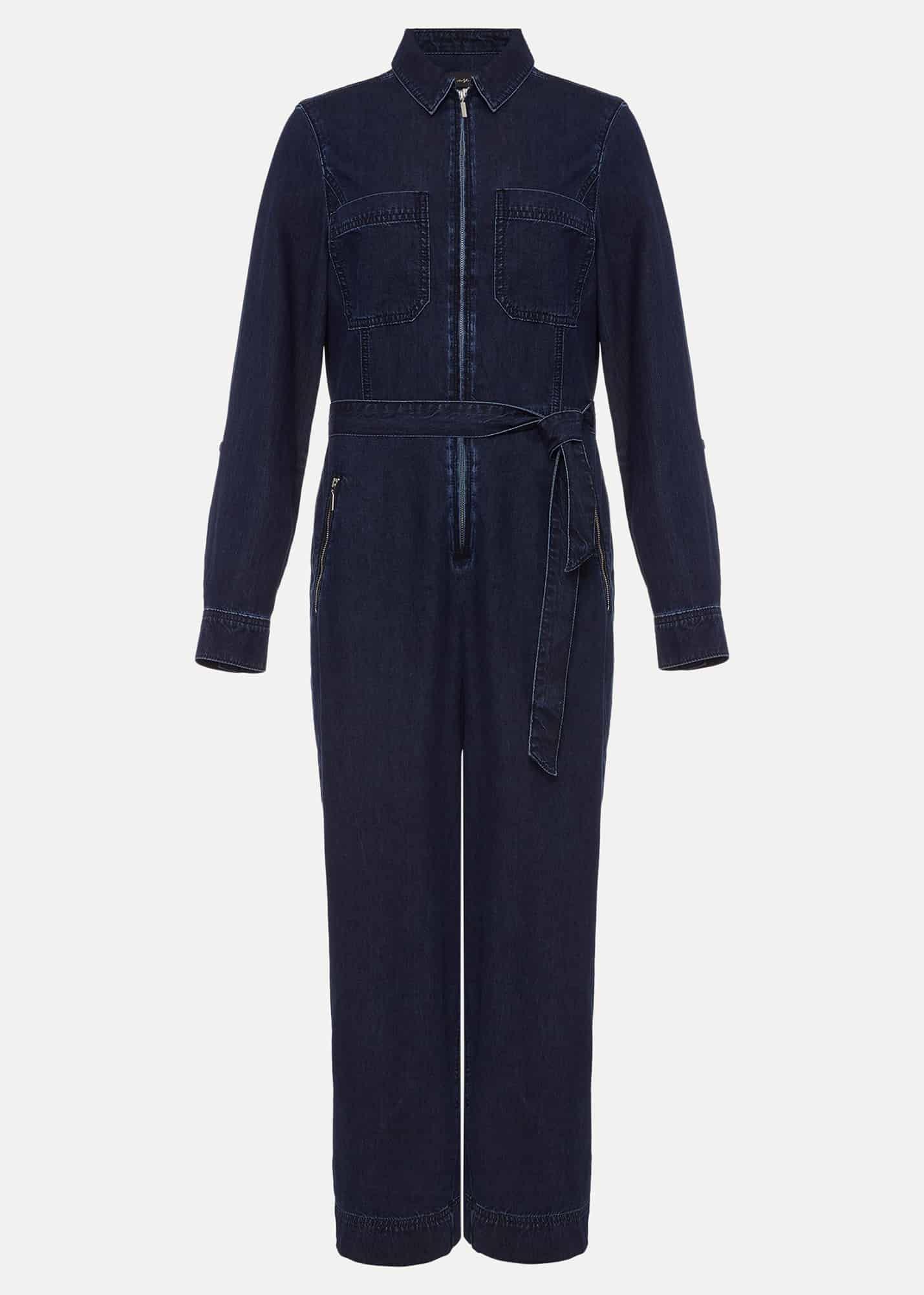 Cecile Denim Wide Leg Jumpsuit