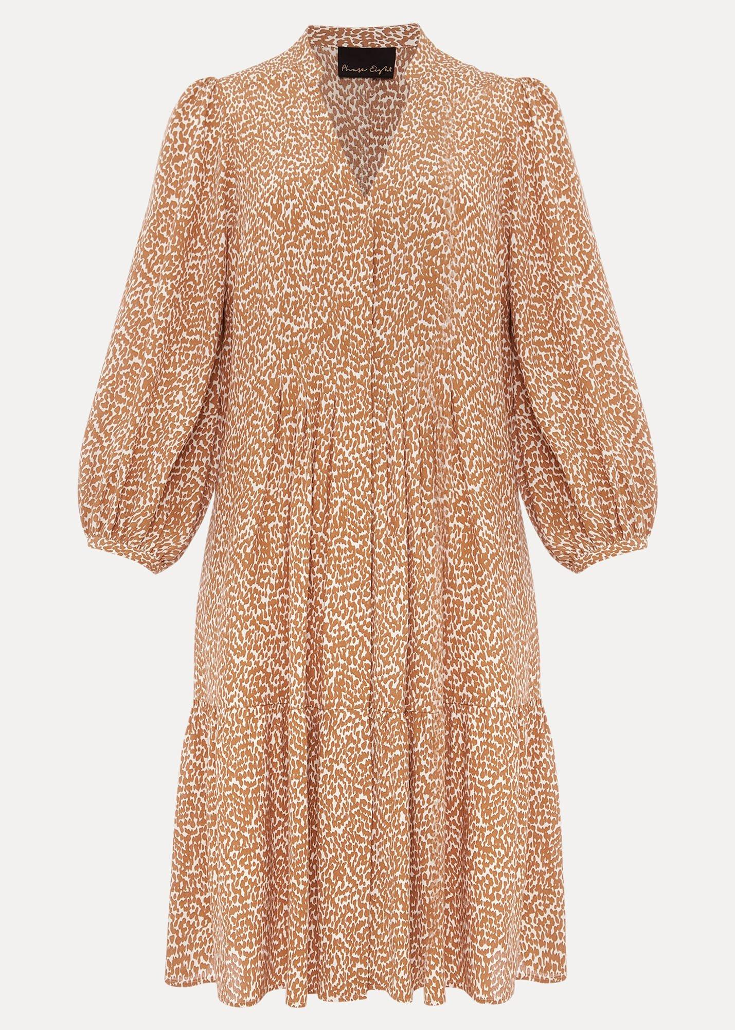 Penele Ditsy Print Swing Dress