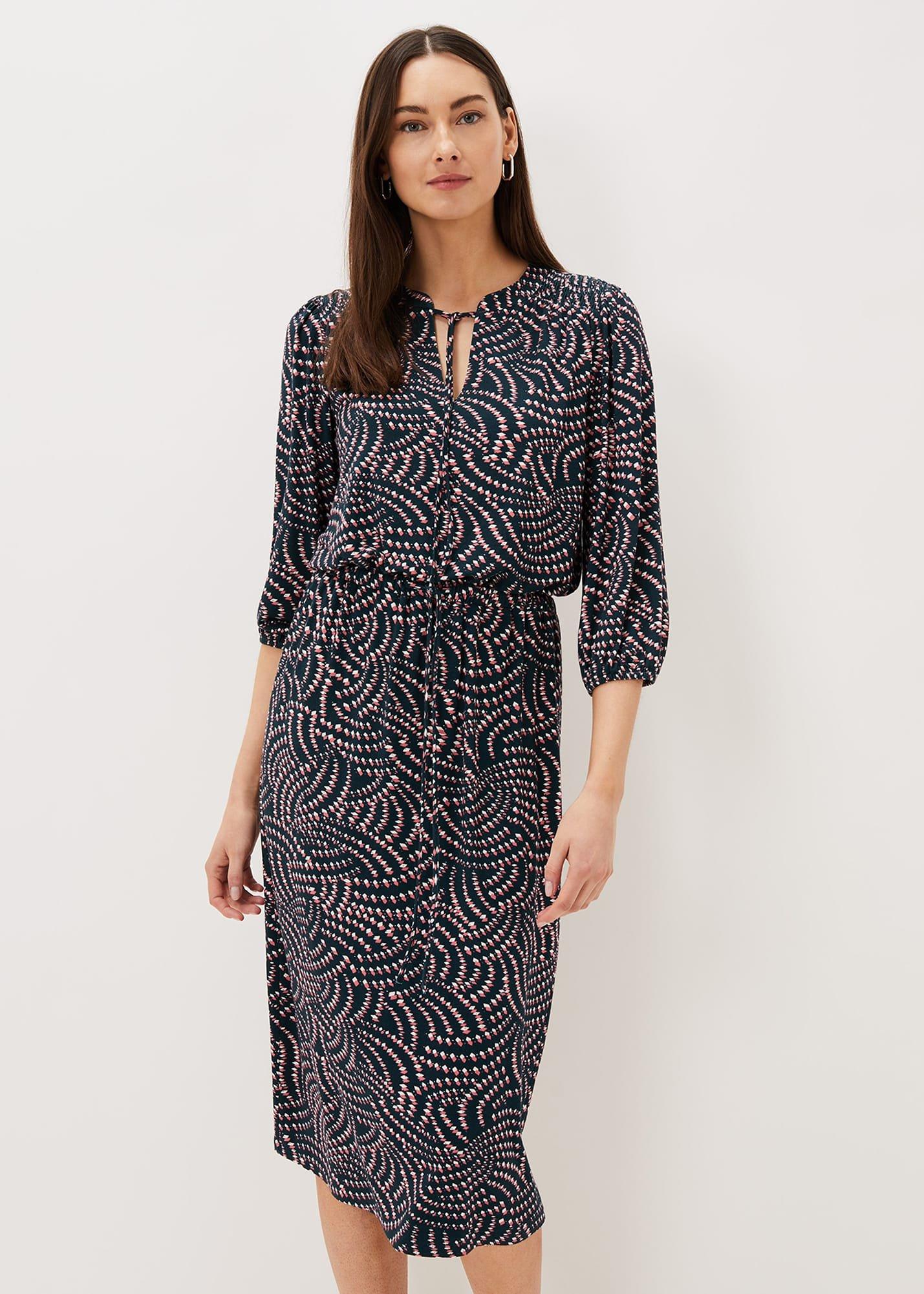 Grace Geo Tile Print Dress