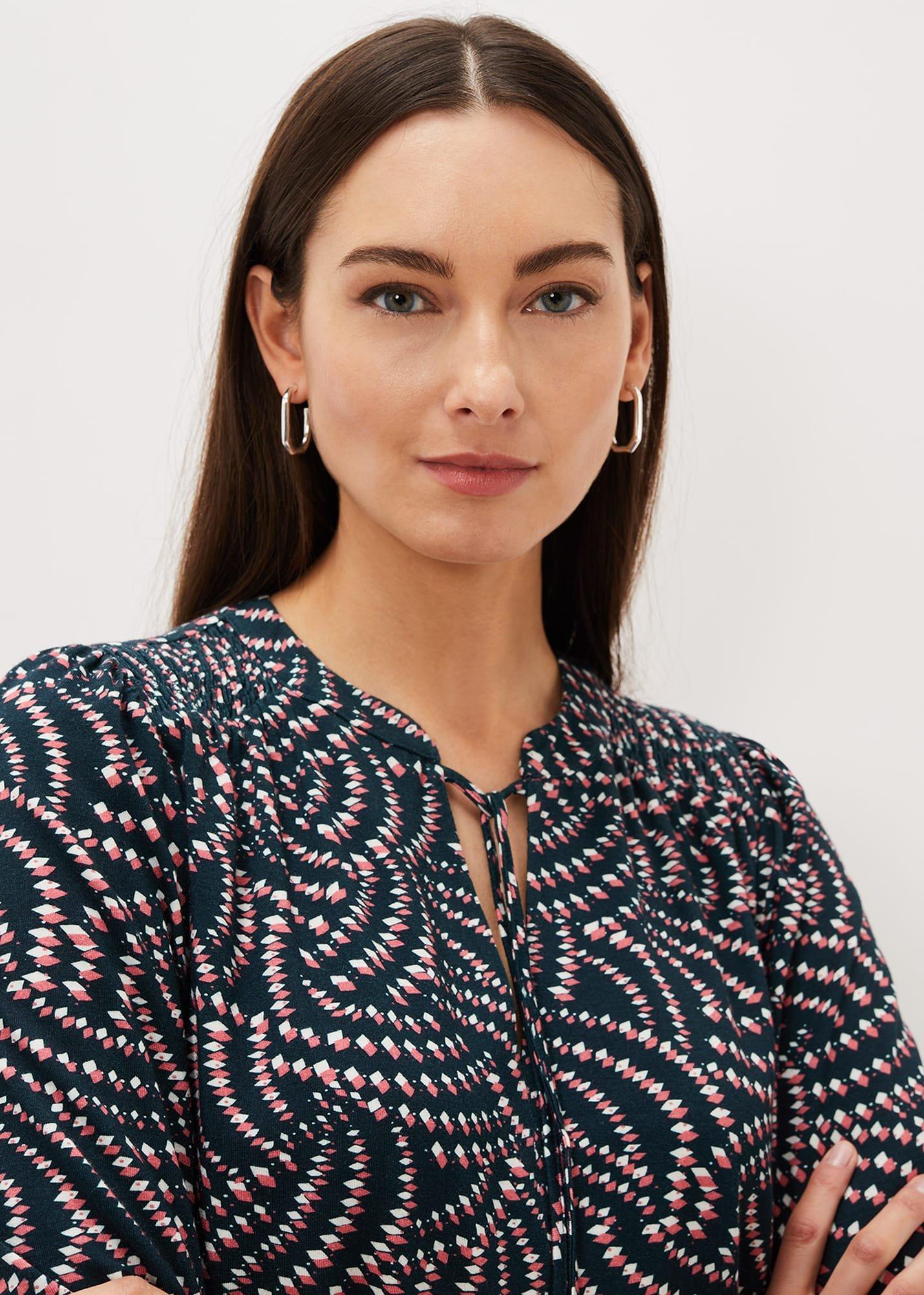 Grace Geo Tile Print Dress