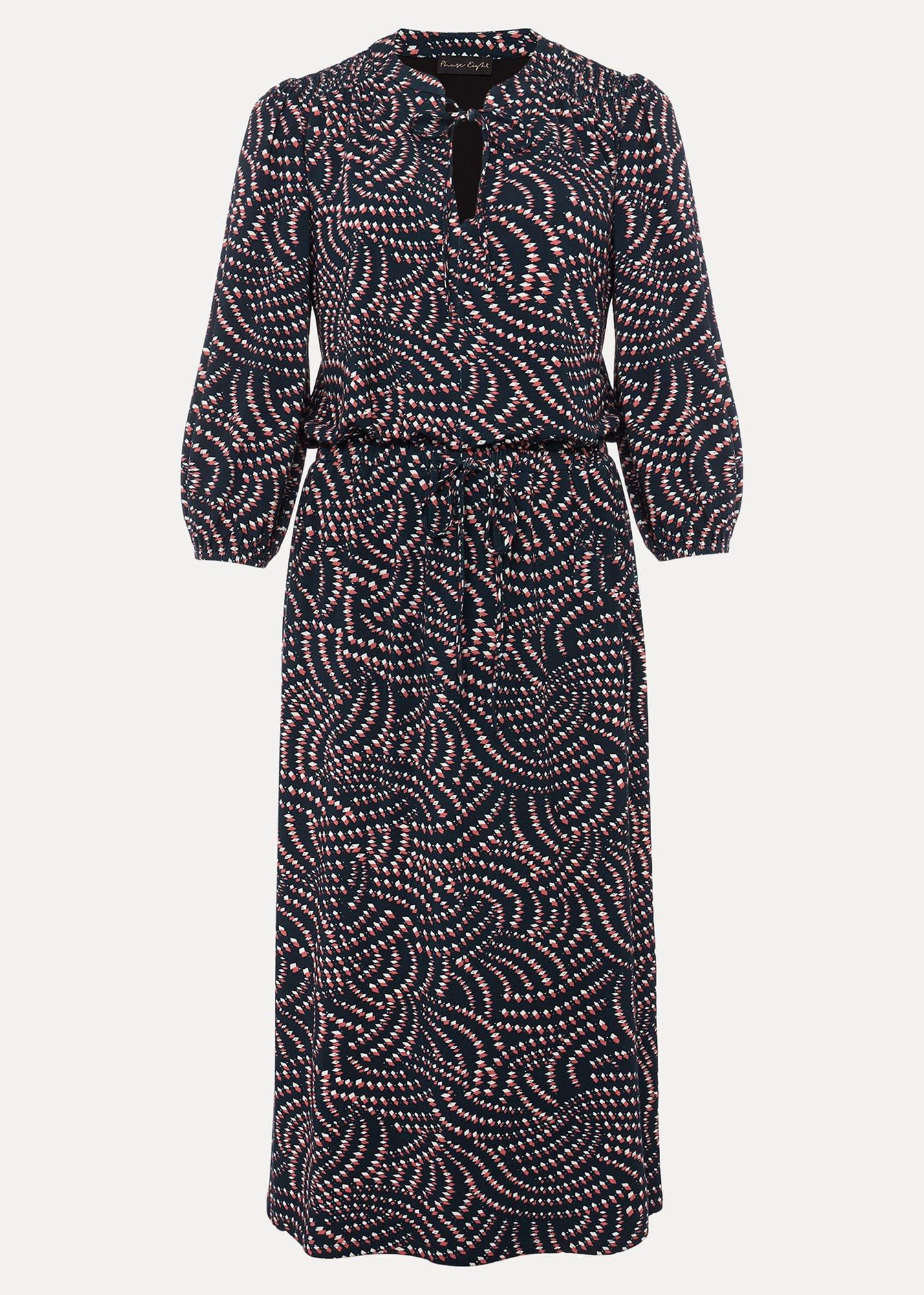 Grace Geo Tile Print Dress