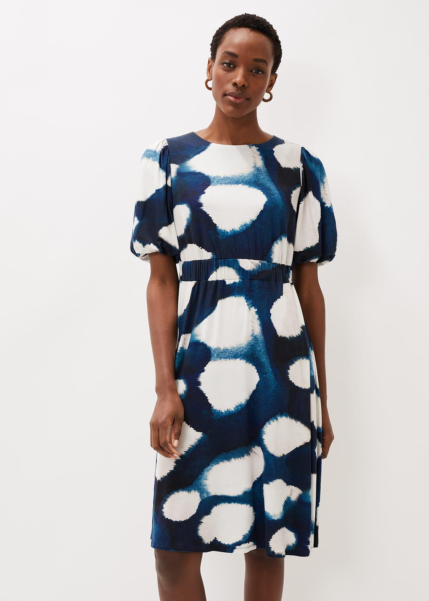 Kaitlyn Abstract Spot Print Dress
