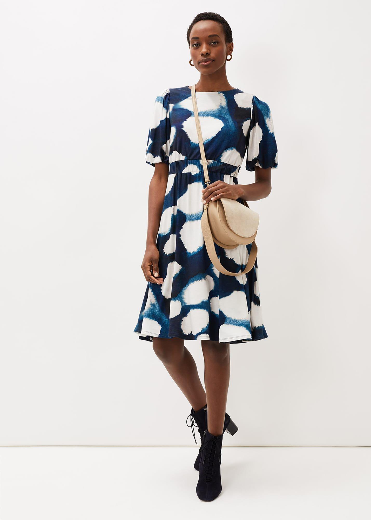 Kaitlyn Abstract Spot Print Dress