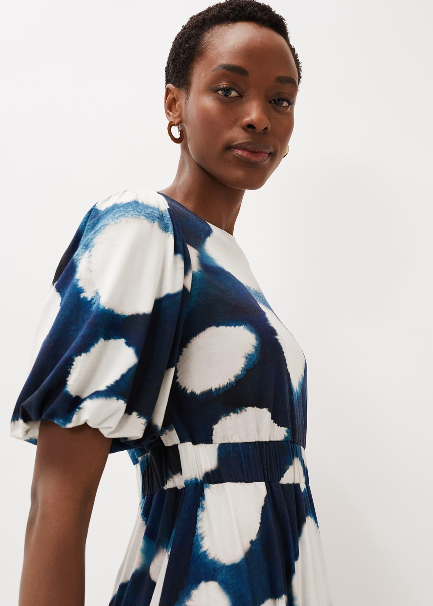 Kaitlyn Abstract Spot Print Dress