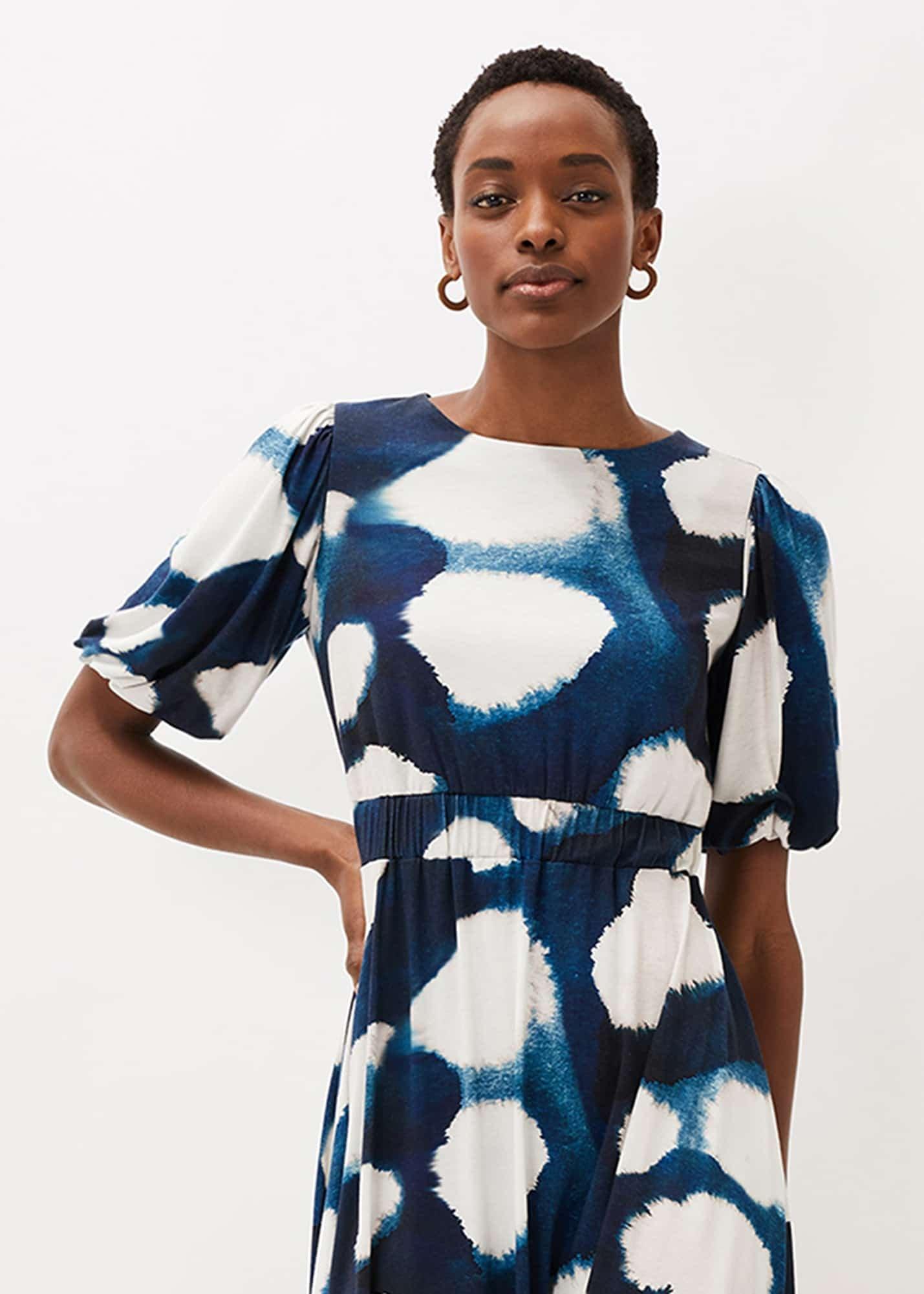 Kaitlyn Abstract Spot Print Dress