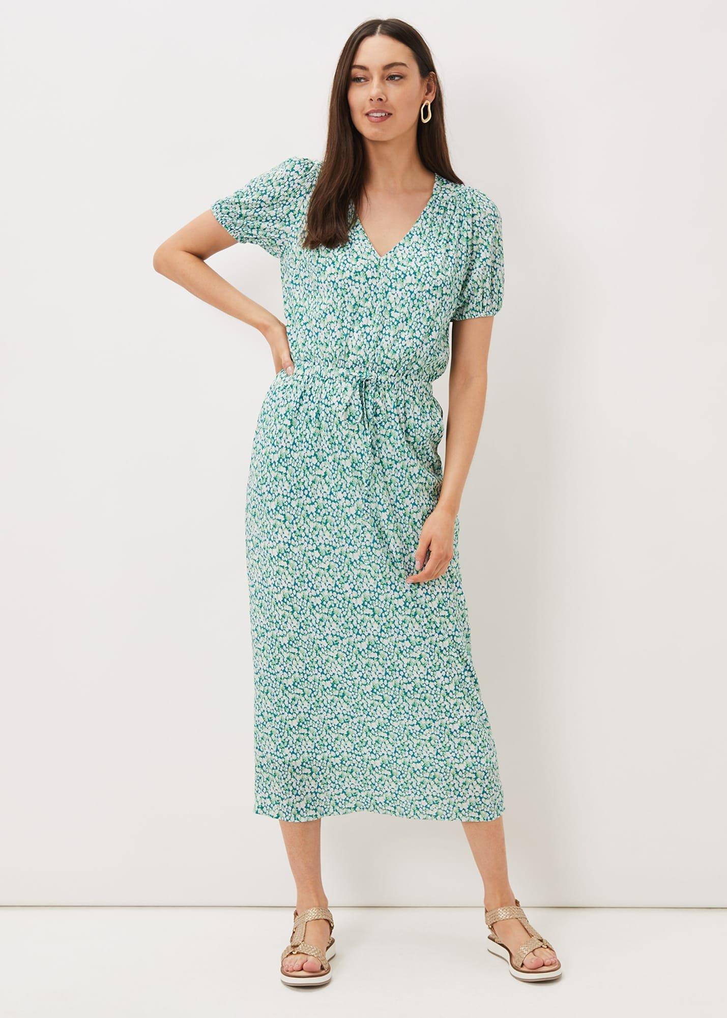 Melani Ditsy Print Midaxi Dress