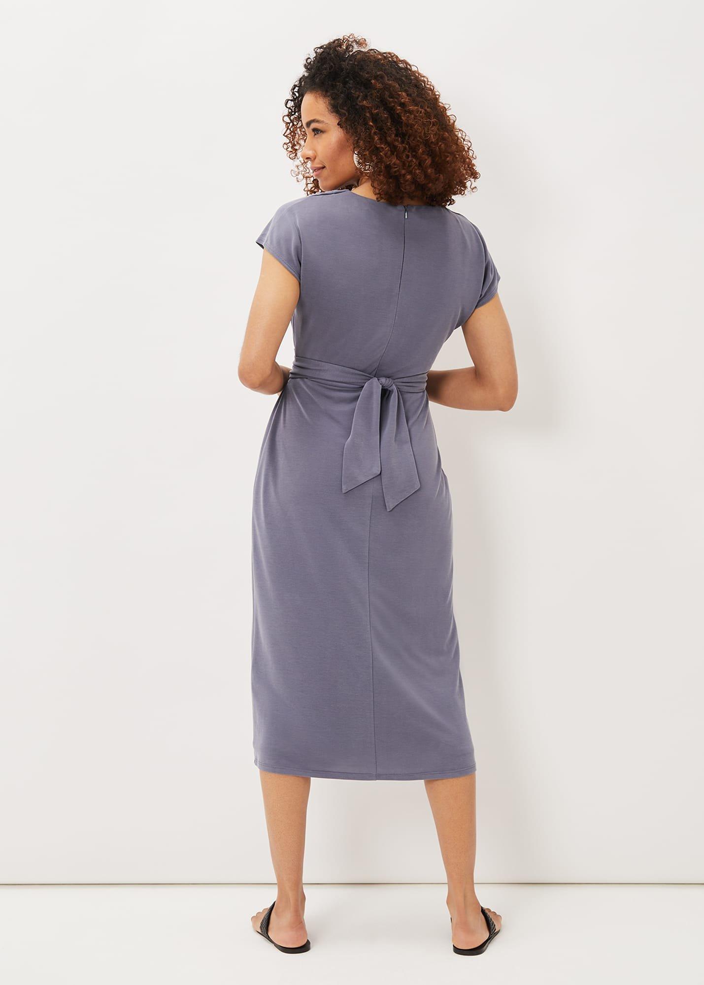 Kadence Cupro Tie Waist Dress