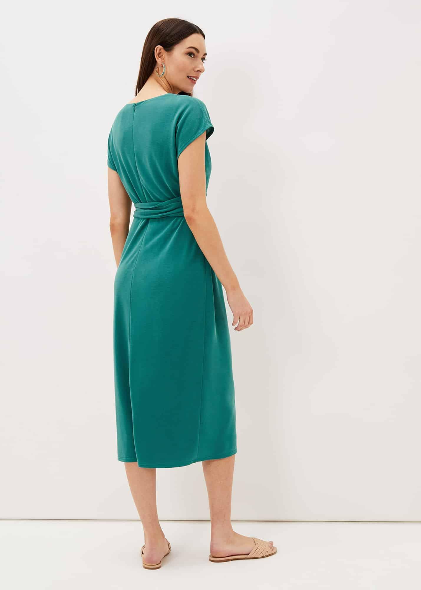 Kadence Cupro Tie Waist Dress