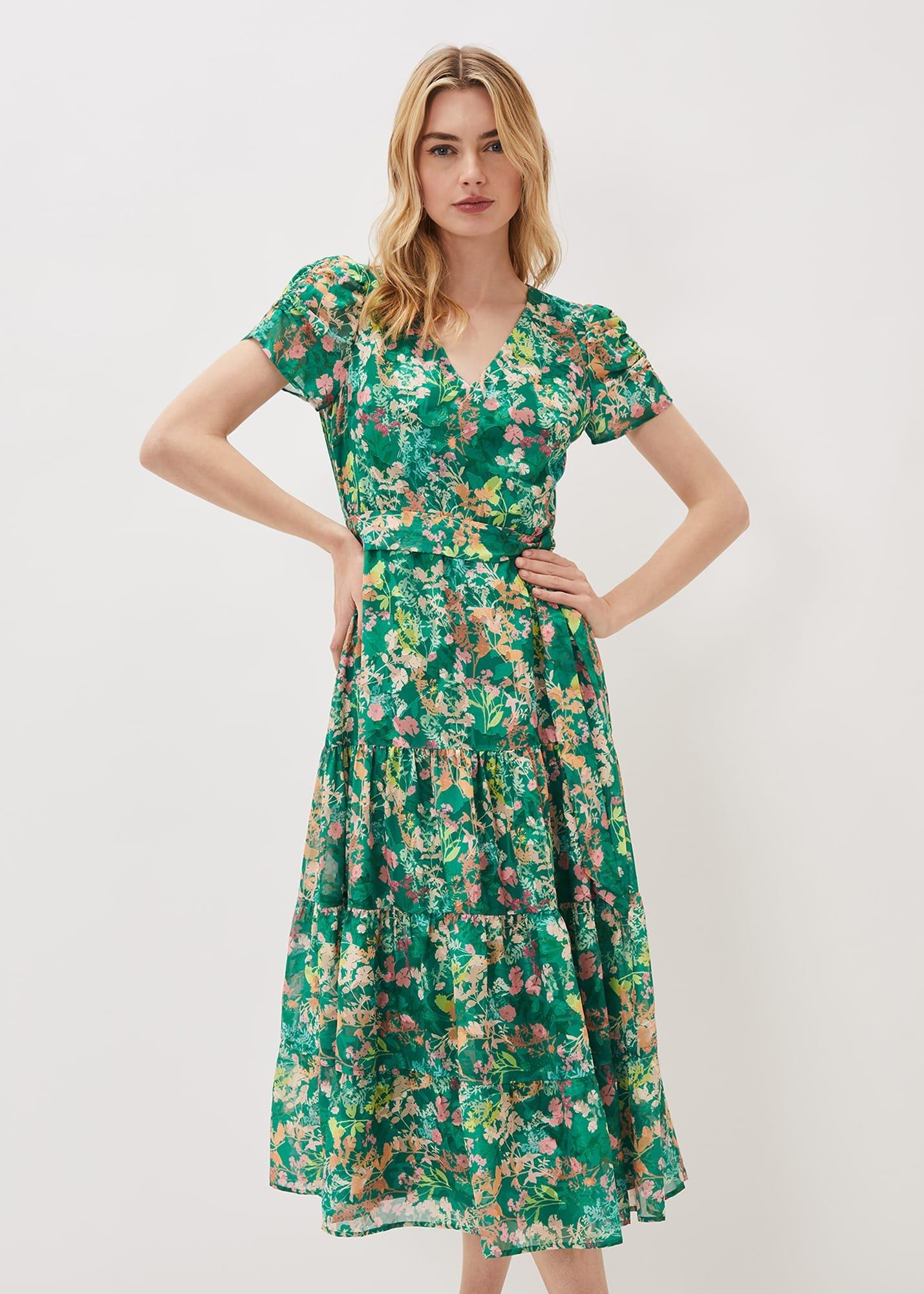 Morven Printed Tiered Dress