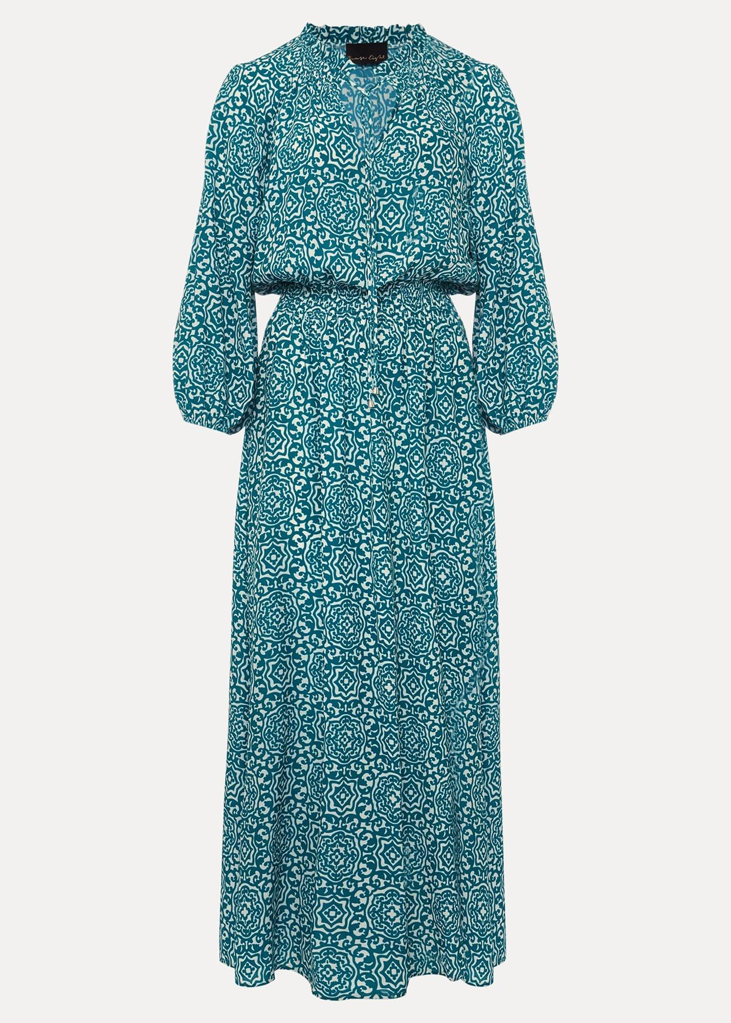 Phillipa Tile Print Midaxi Dress