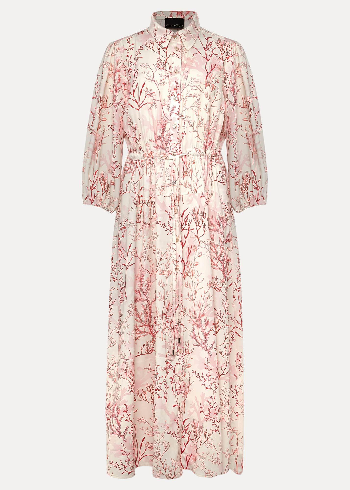 Tana Coral Printed Midi Dress